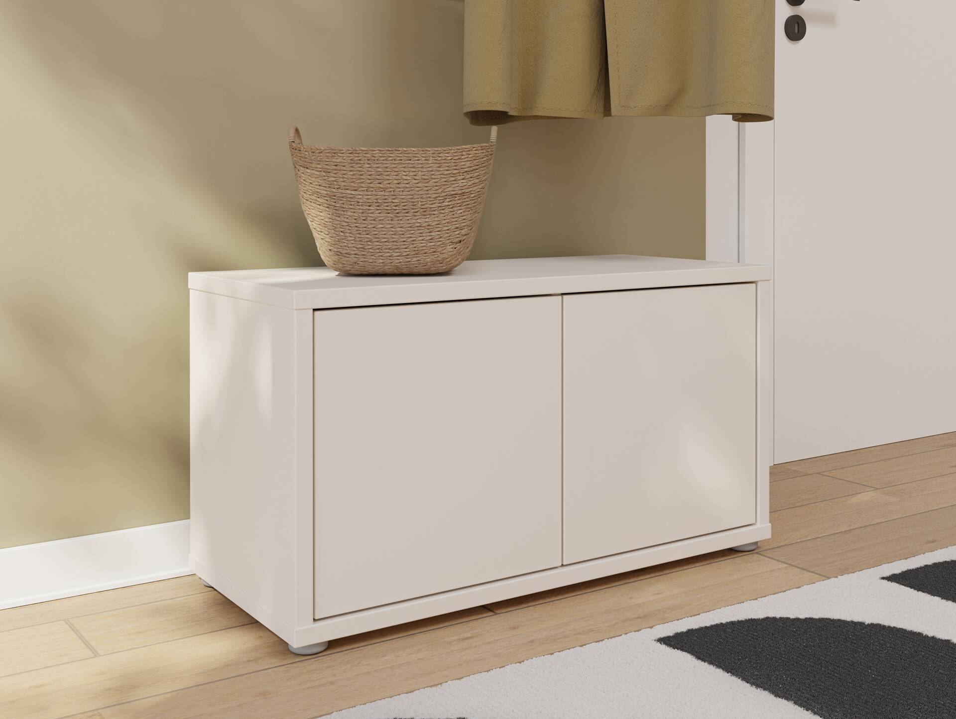 ADIAGO II Garderobenbank, Material Spanplatte, sand 