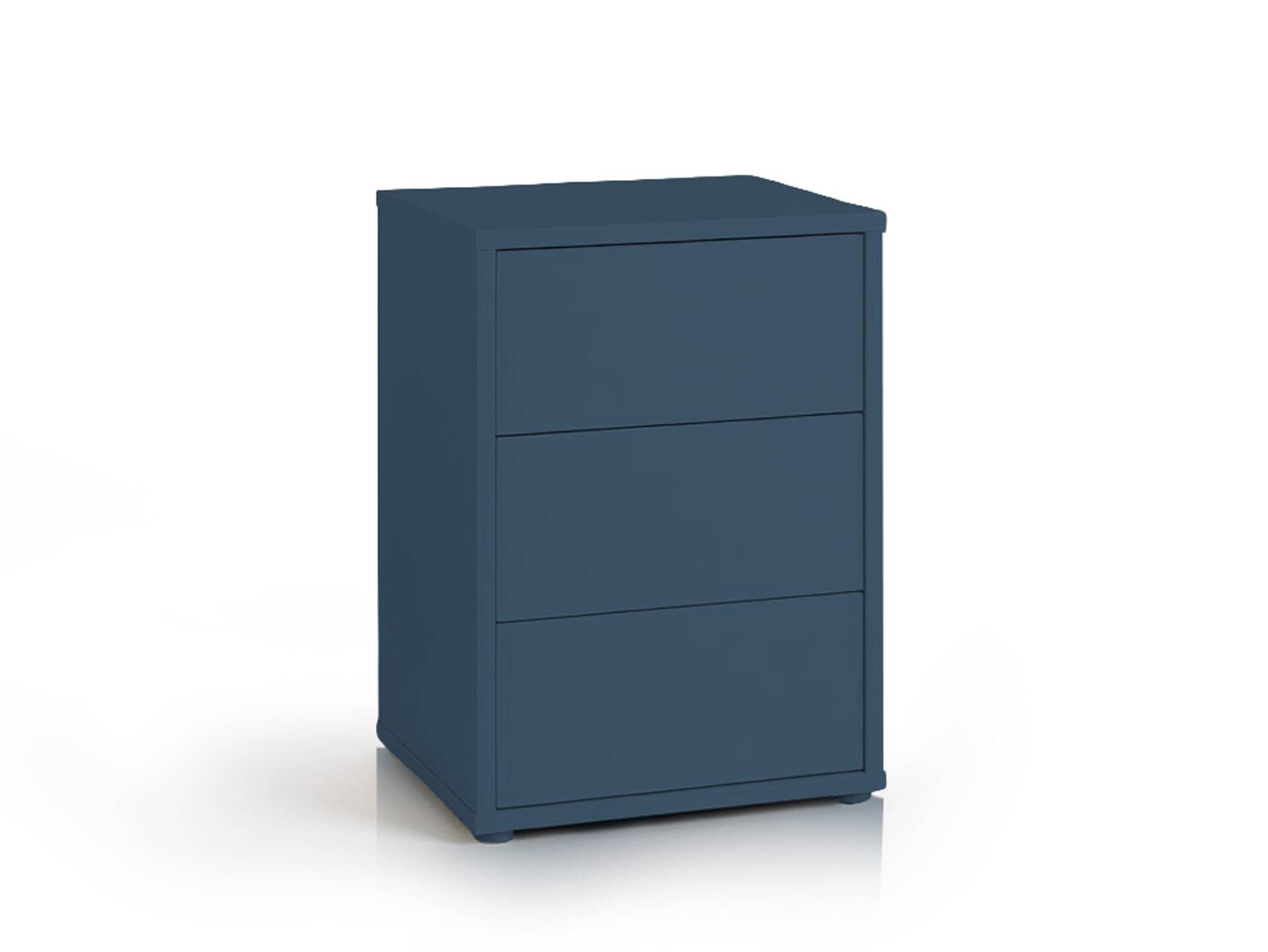 ADIAGO Bürocontainer/Nachtkommode mit 3 Schubkästen, Material Dekorspanplatte Dunkelblau