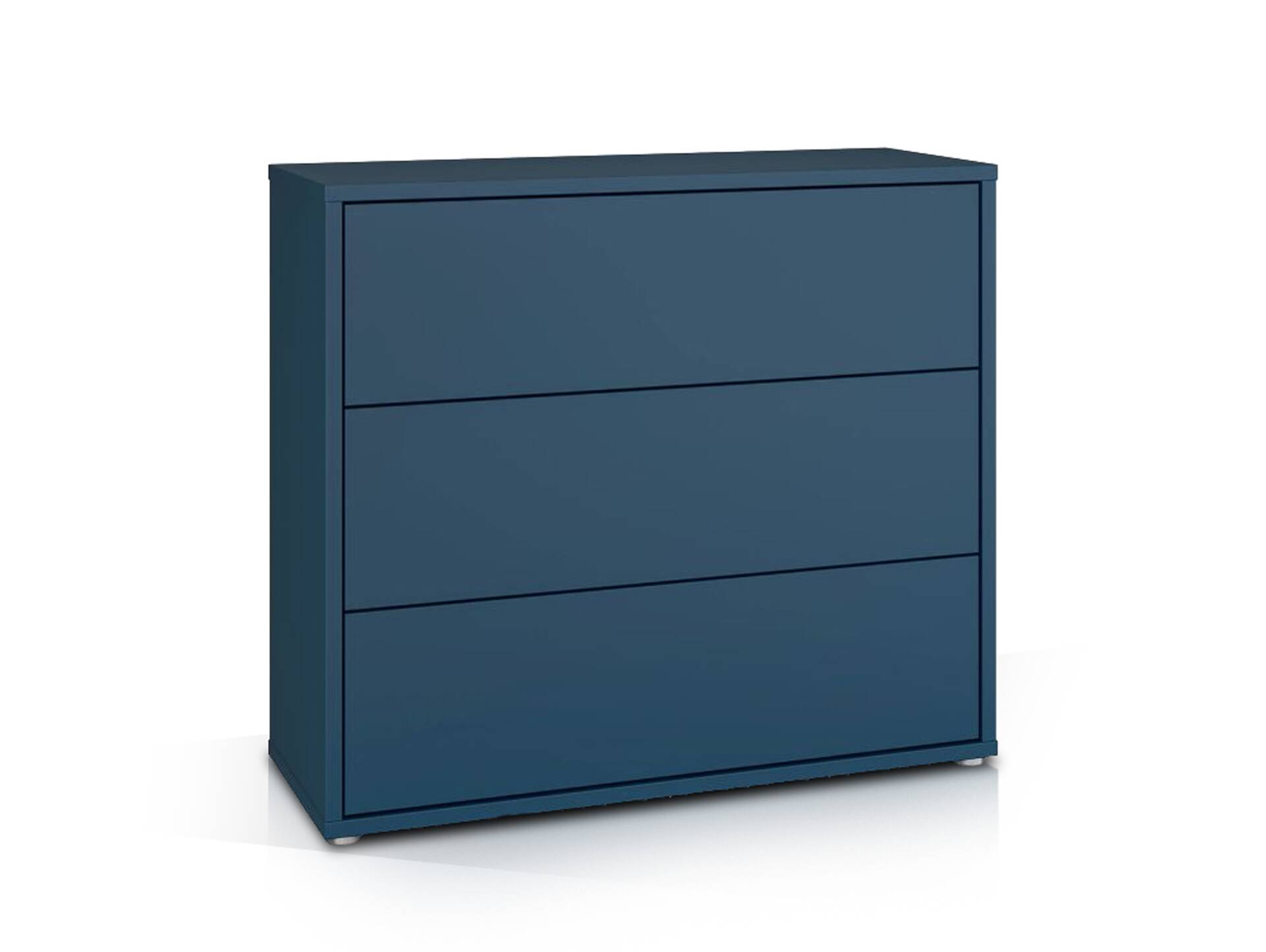 ADIAGO Kommode mit 3 Schubkästen, Material Dekorspanplatte Dunkelblau