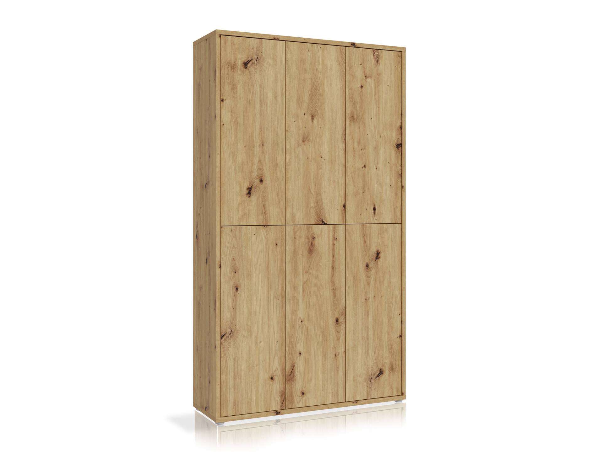ADIAGO 6trg. Schuh-/Mehrzweckschrank, Material Dekorspanplatte Artisan eichefarbig