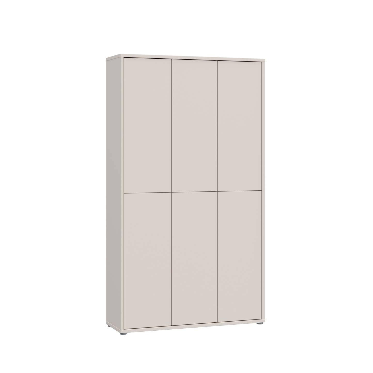 ADIAGO 6trg. Schuh-/Mehrzweckschrank, Material Dekorspanplatte Sand