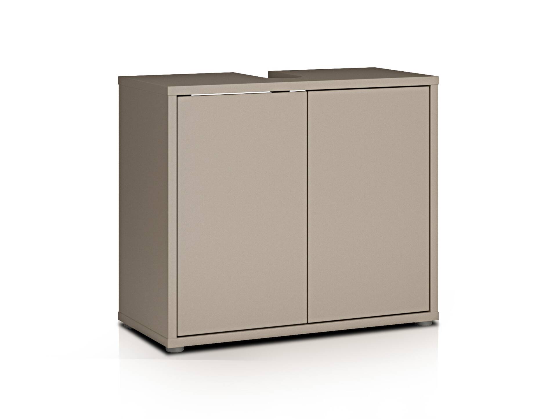 ADIAGO SPA Waschbeckenunterschrank, Material Dekorspanplatte, taupe 