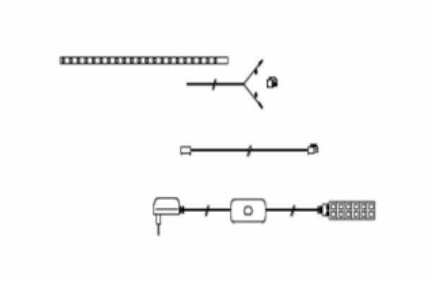 Set 3 LED Band Beleuchtung ca. 115 cm lang 