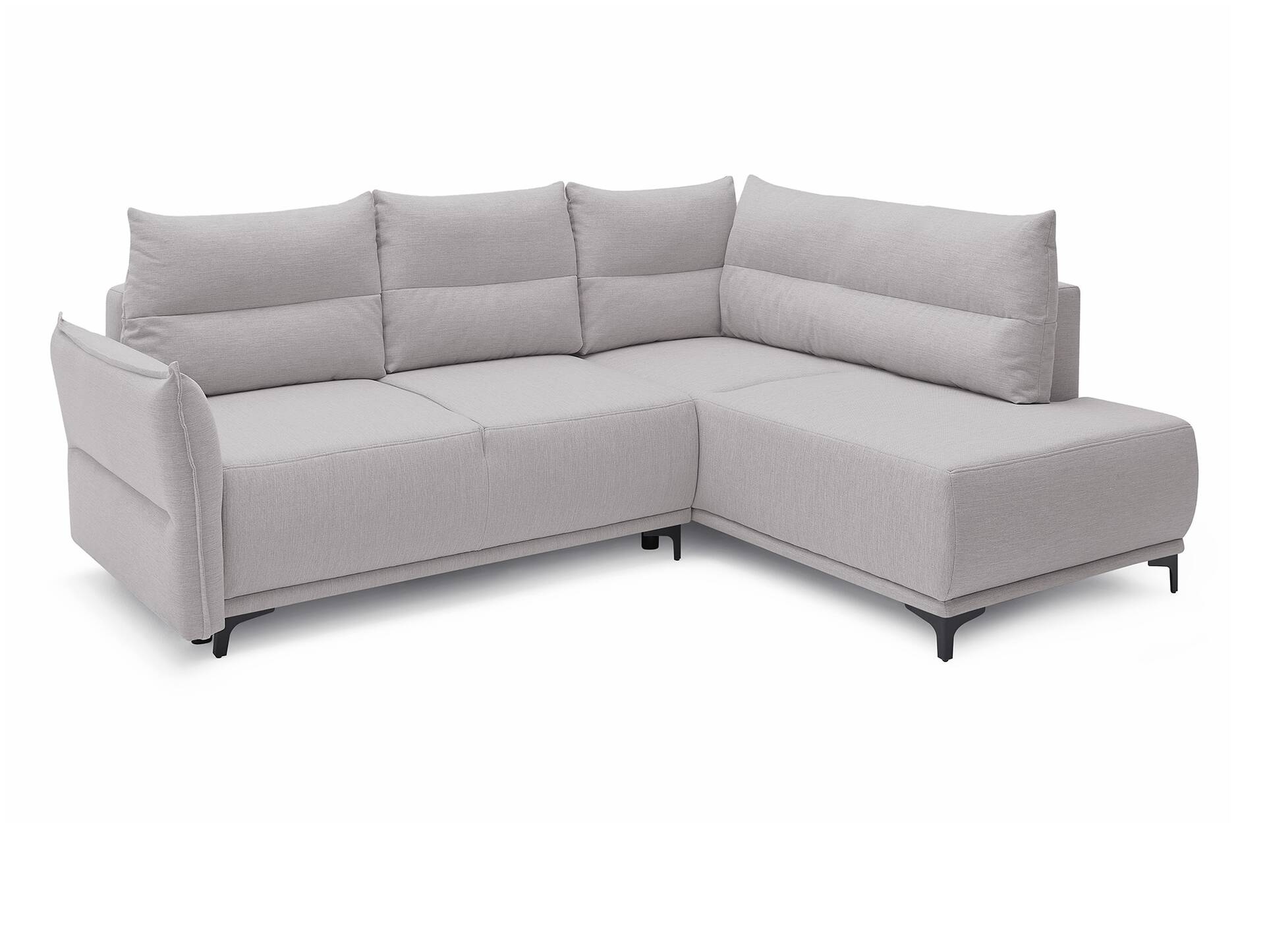 SANTORINI Ecksofa mit Schlaffunktion, Stoffbezug creme