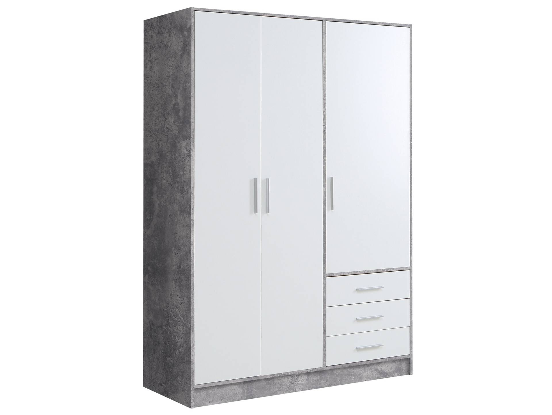 JAMI Kleiderschrank 3-trg mit 3 Schubkästen, Material Dekorspanplatte 