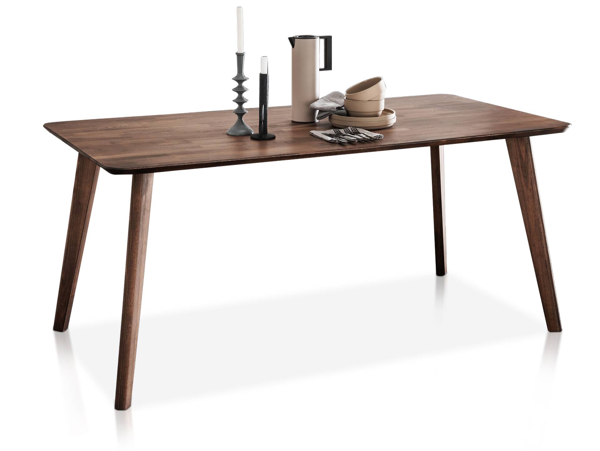 JAKARTA Esstisch, 180x90 cm, Material Massivholz, Kernbuche/Tabak geölt 