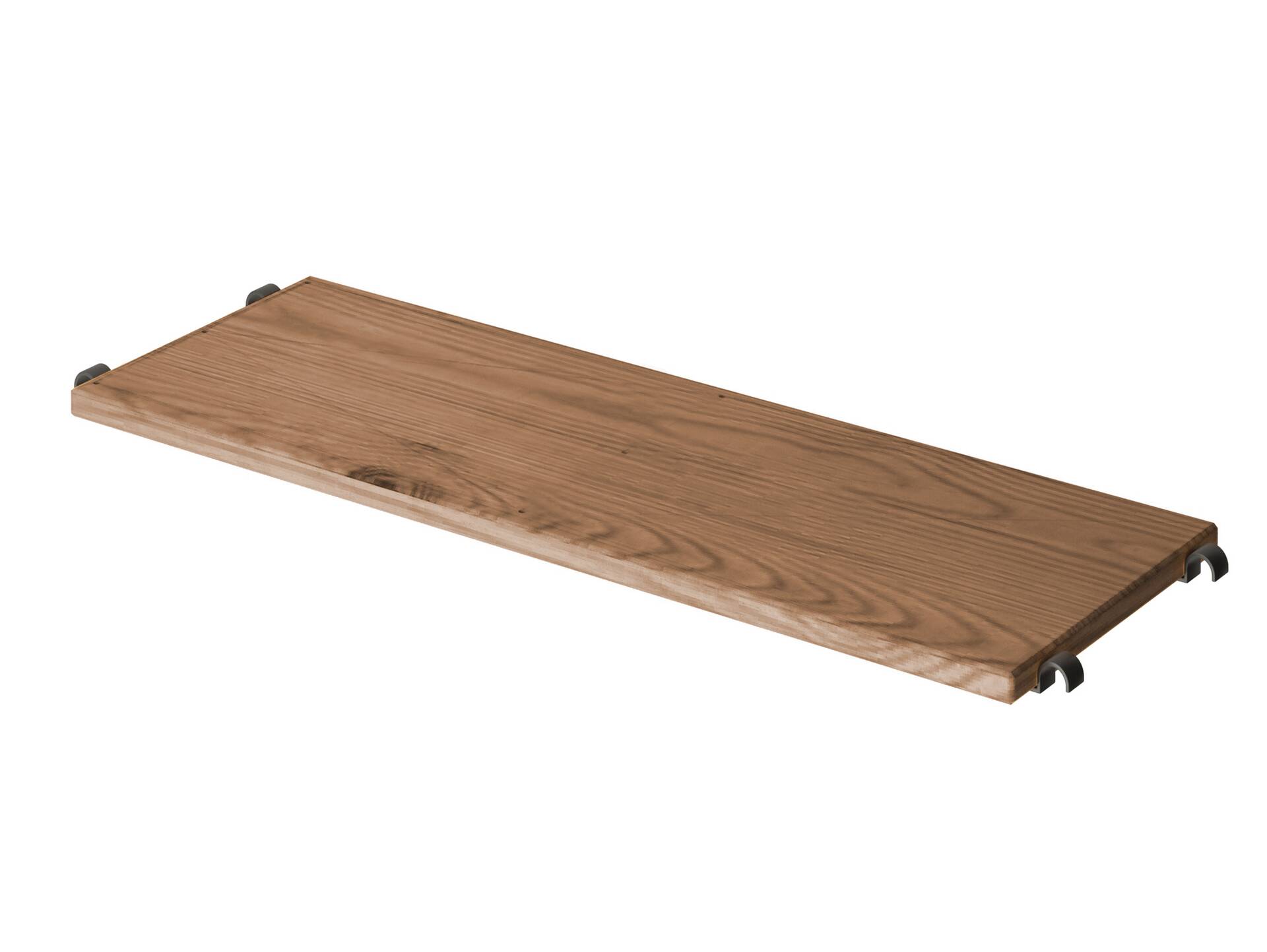 LIVERPOOL Bodenplatte 100 cm inkl. 4 Haken, Material Massivholz, Thermo-Fichte, Metall schwarz Vintage