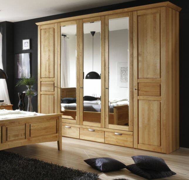 EMOTION Kleiderschrank Erle geölt  massiv 