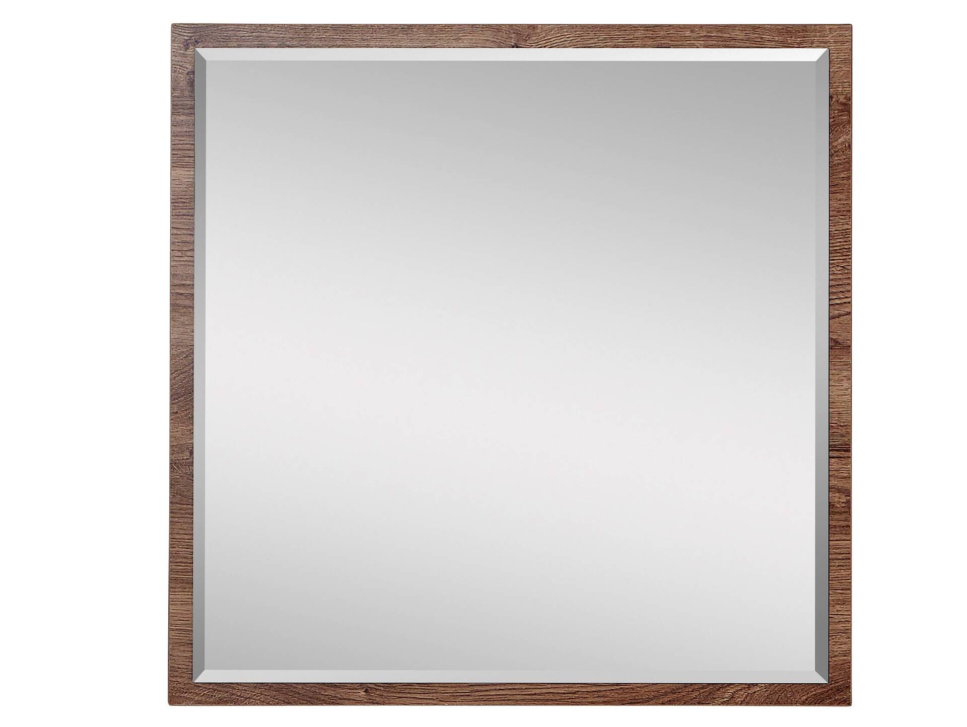 MILTON Spiegel, Material Dekorspanplatte, eichefarbig 64 x 64 cm