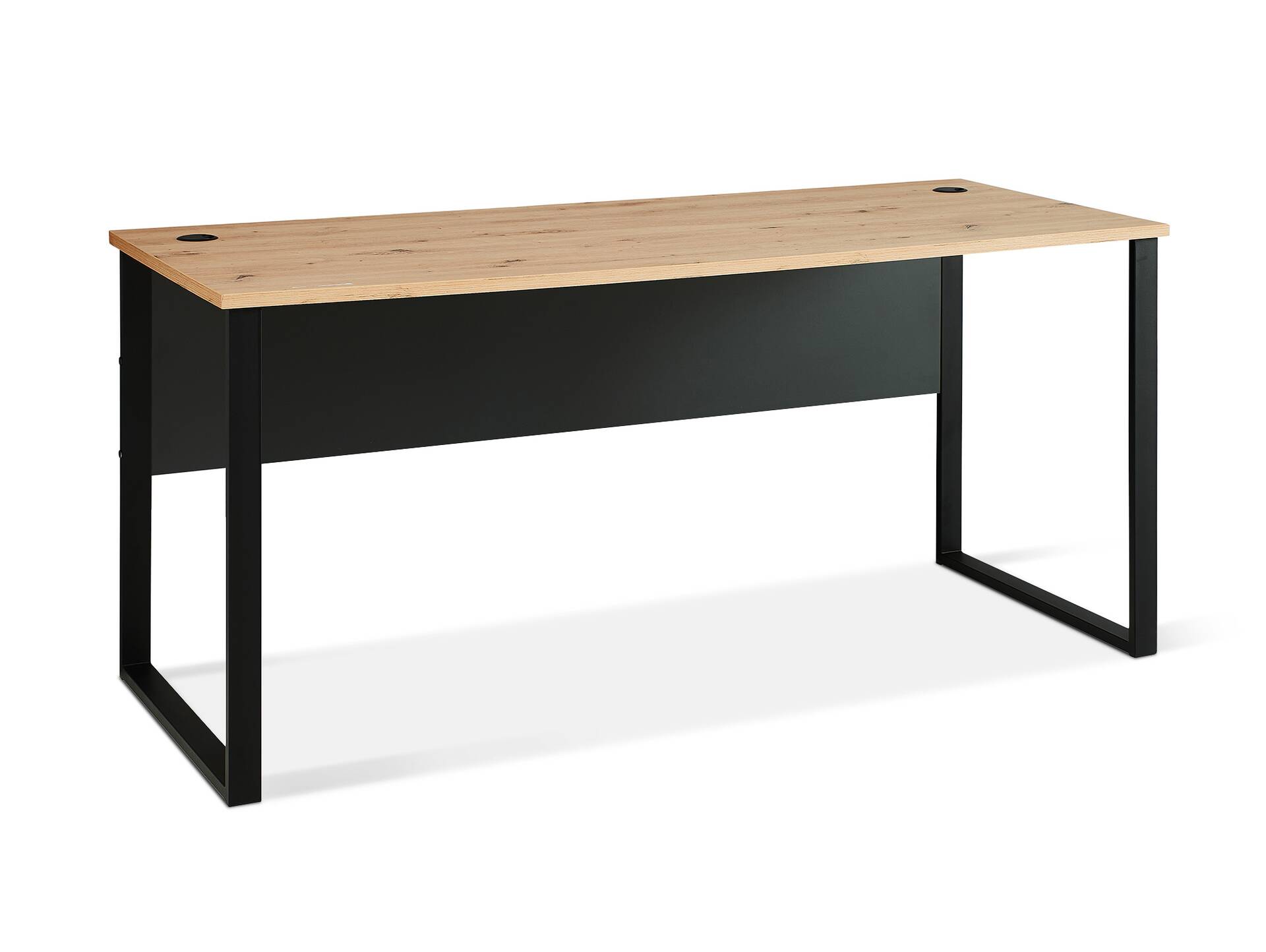 MAILAND Schreibtisch 170 cm breit, Material Dekorspanplatte, Artisan Eiche Nachbildung/graphitfarbig 