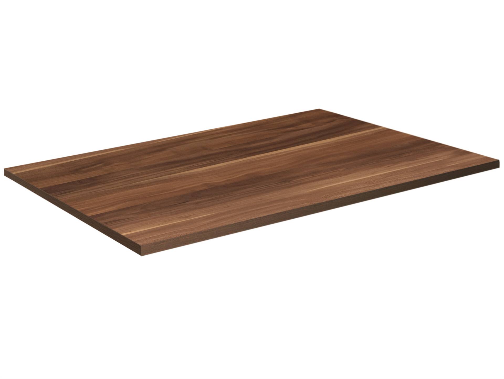 OFFICE ONE Schreibtischplatte, Material Dekorspanplatte 120 x 80 cm | nussbaumfarbig