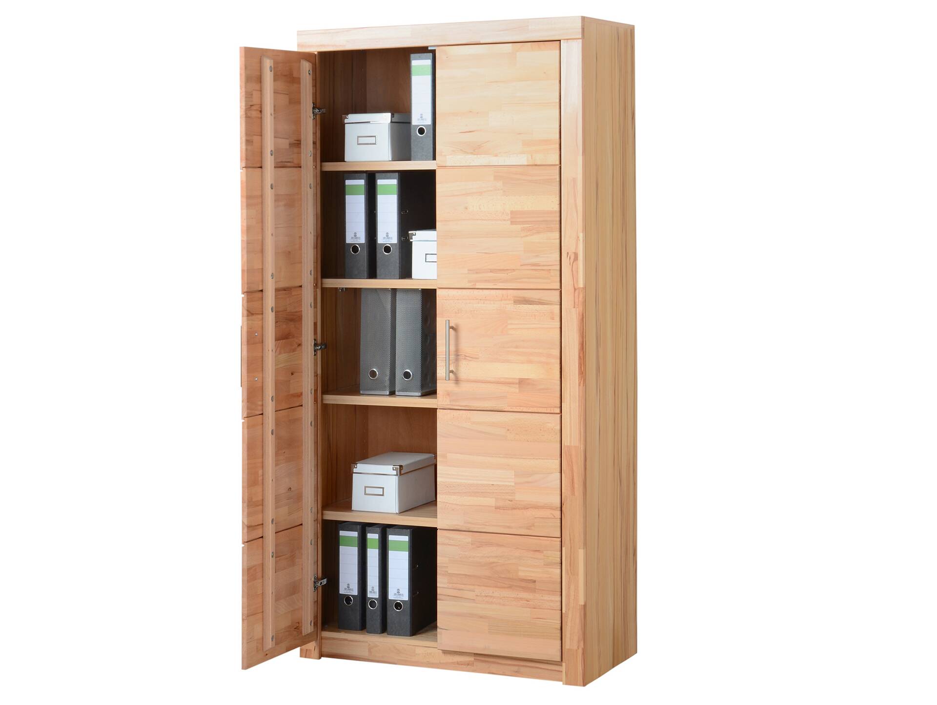 OFFICE FOUR Aktenschrank, Material Teilmassiv Kernbuche teilmassiv