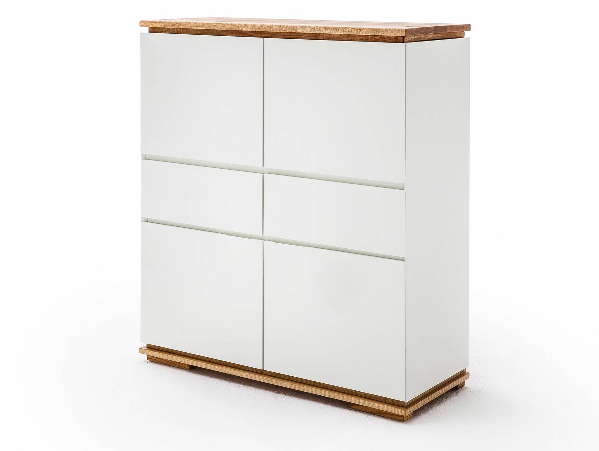 CITTO Highboard, Material Massivholz, Asteiche geölt 