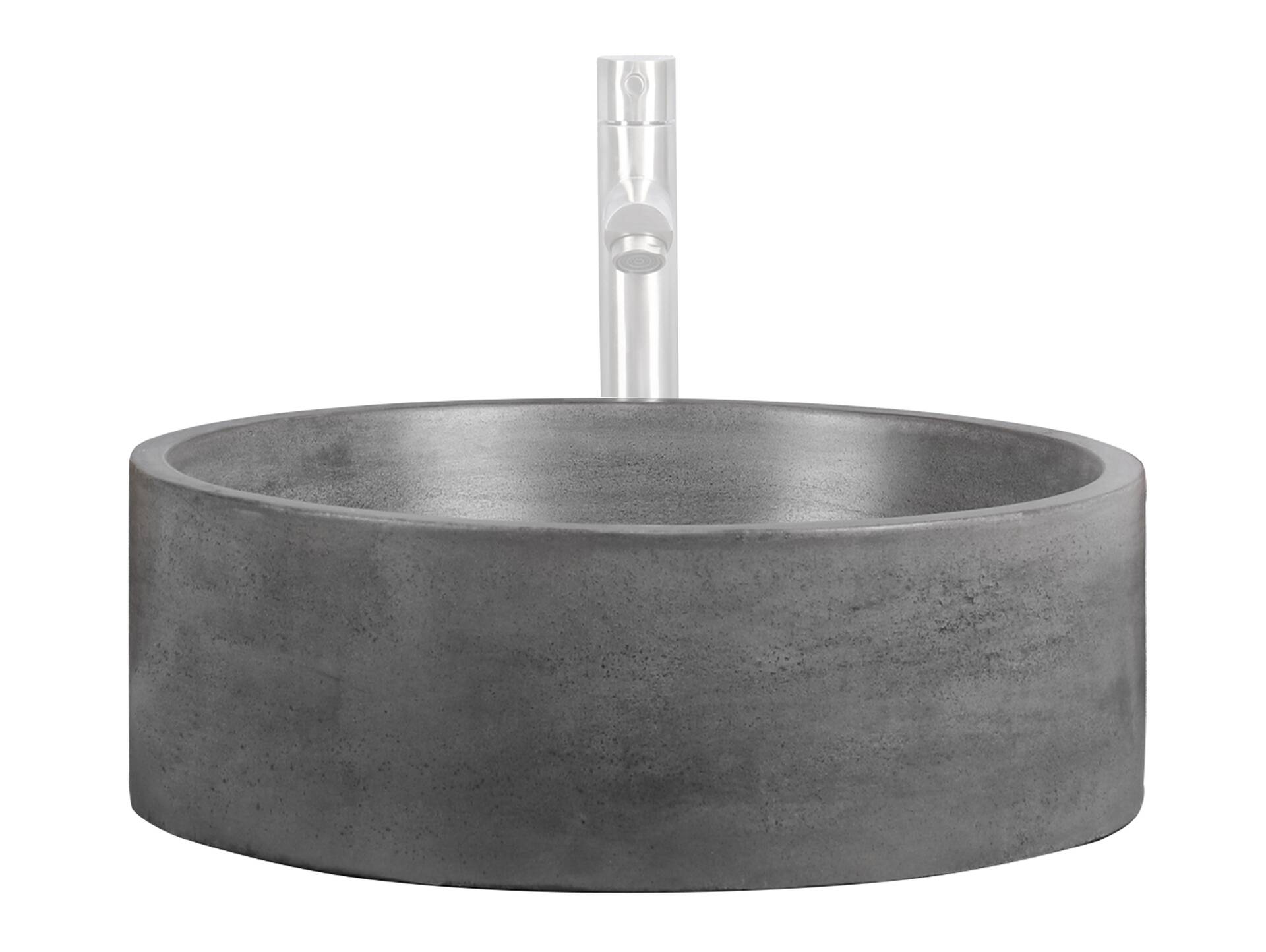 CIRRA Aufsatzwaschbecken, rund, Material Beton 