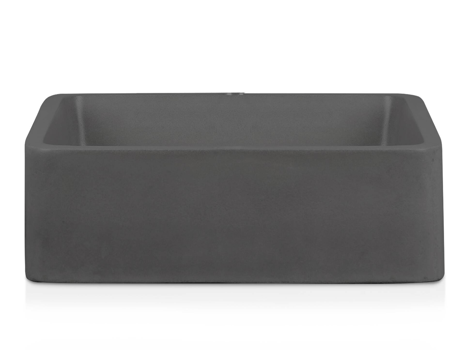 CAIRON Aufsatzwaschbecken, Material Beton, quadratisch 