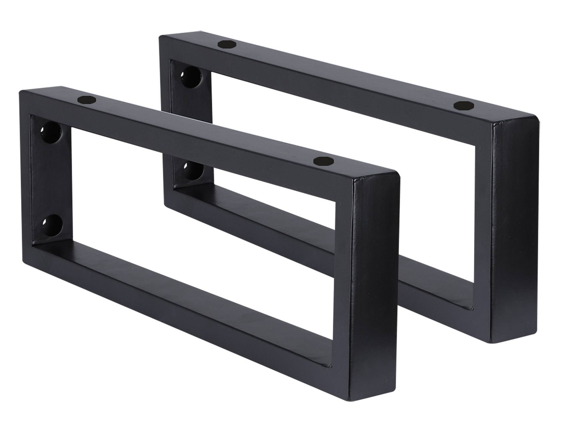 Waschtischhalterung rechteckig, Material Metall Schwarz matt