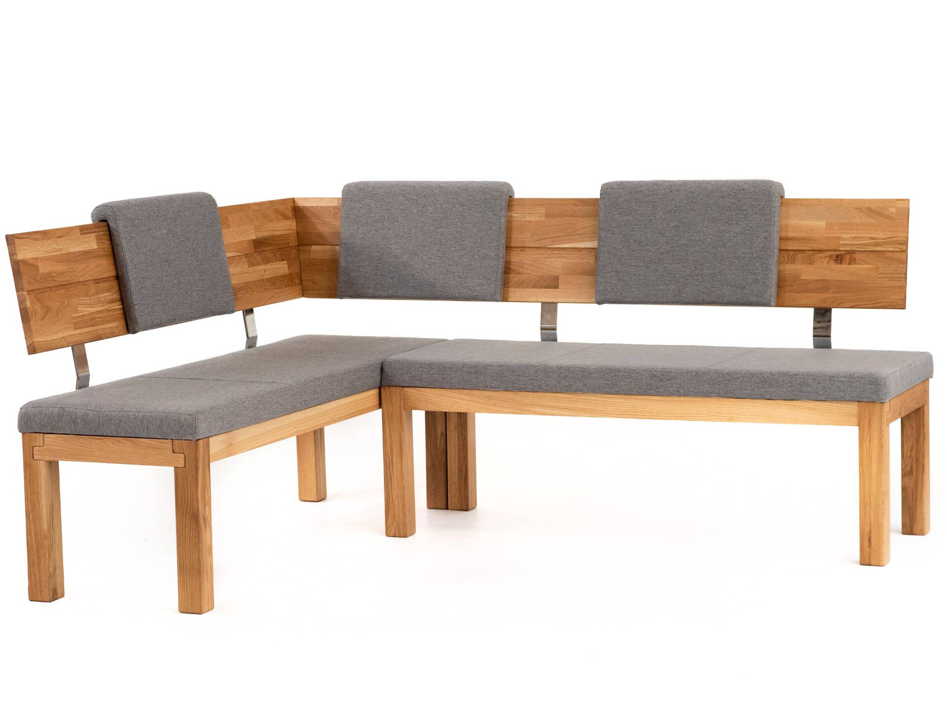 SALIMA Eckbank, Material Massivholz / Stoffbezug 