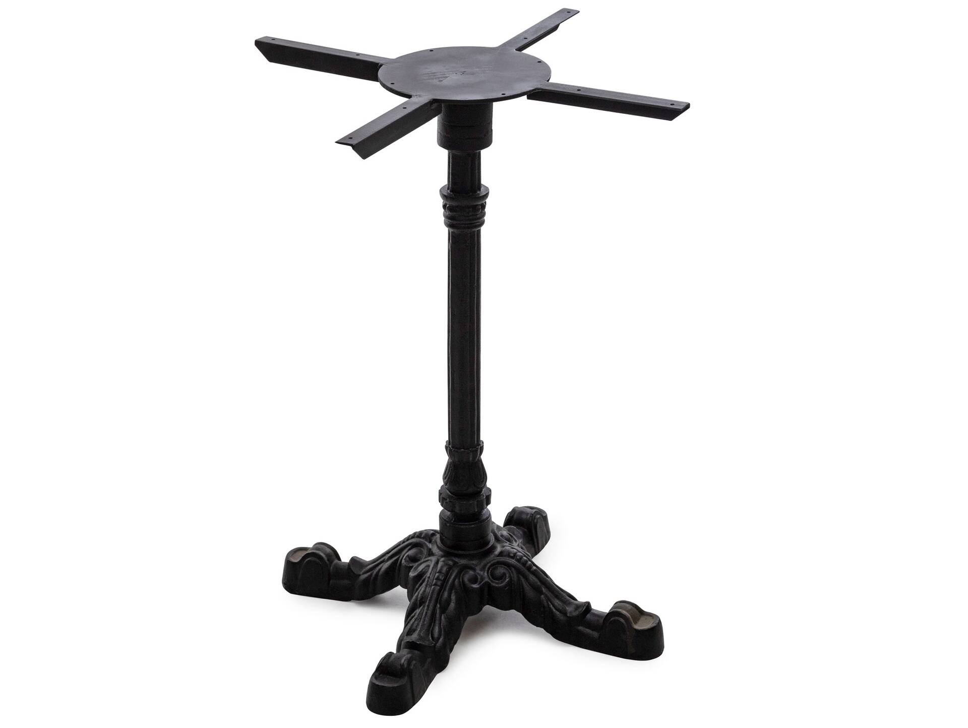 Tischgestell für Esstisch, Material Metall, schwarz lackiert, Höhe: 73 cm 