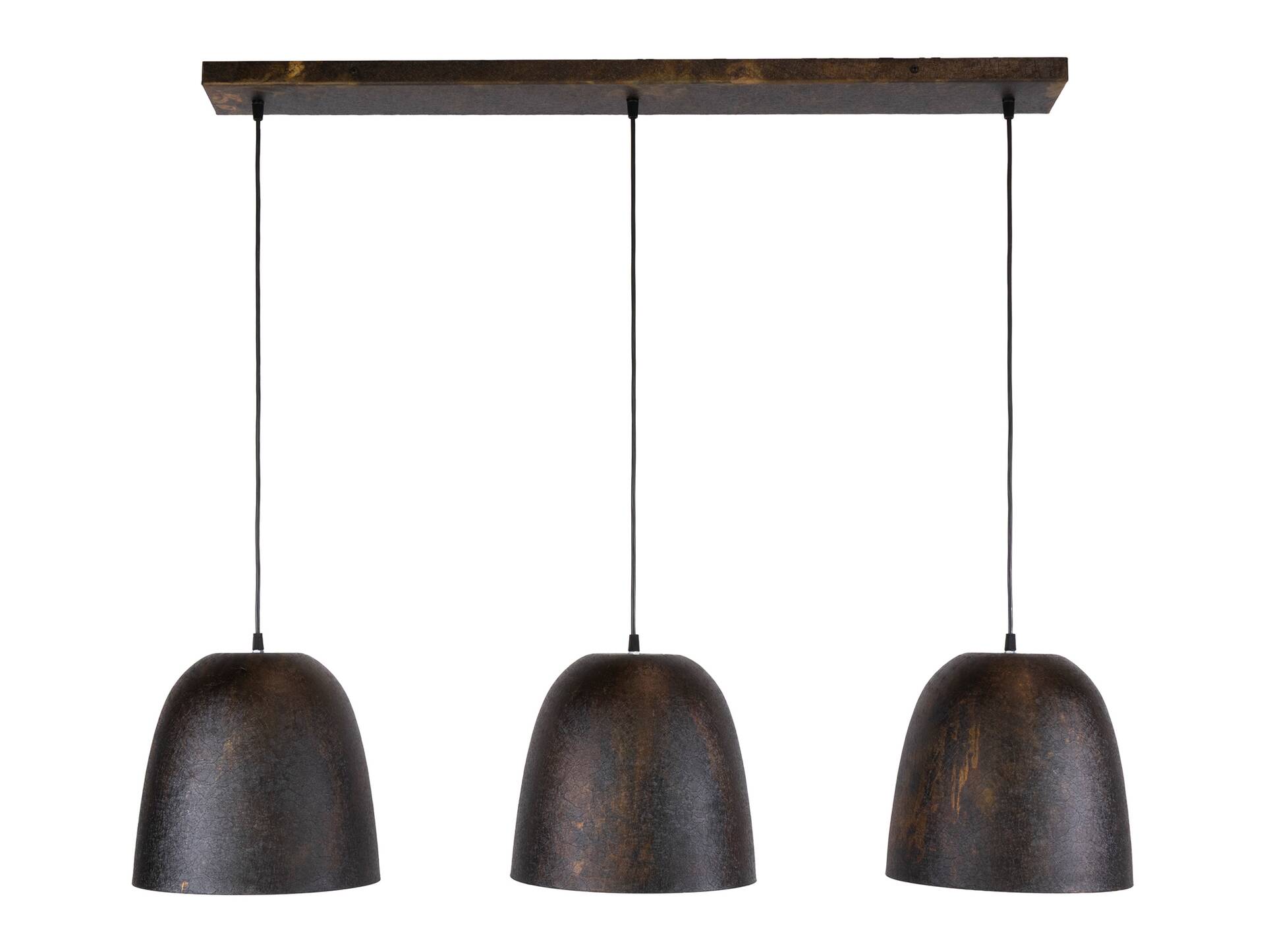 CONELL Pendelleuchte, 3-flammig, Material Metall, Geflammtes Braun 
