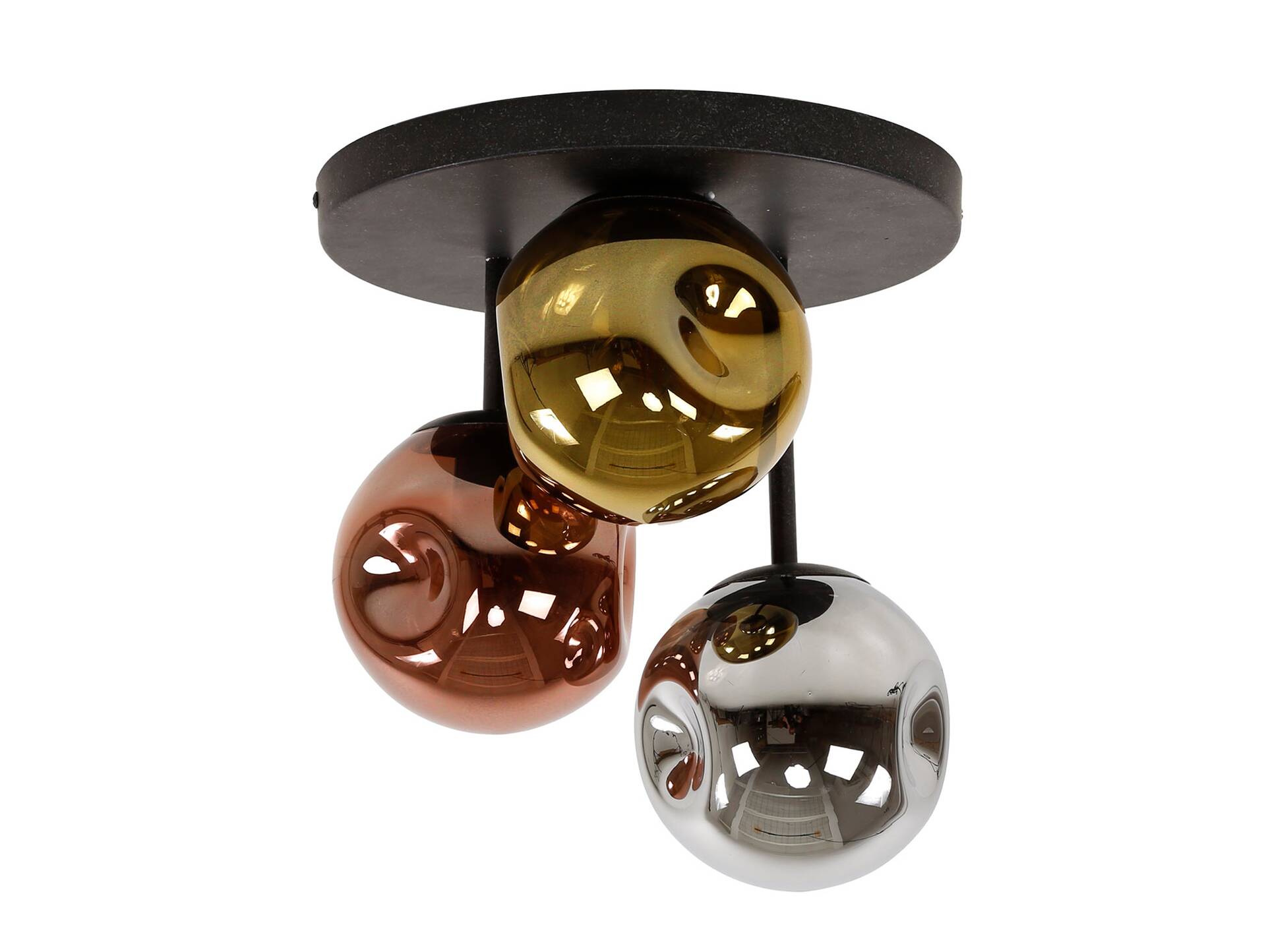 LIYA Deckenleuchte, 3-flammig, Material Glas, 3-farbig 