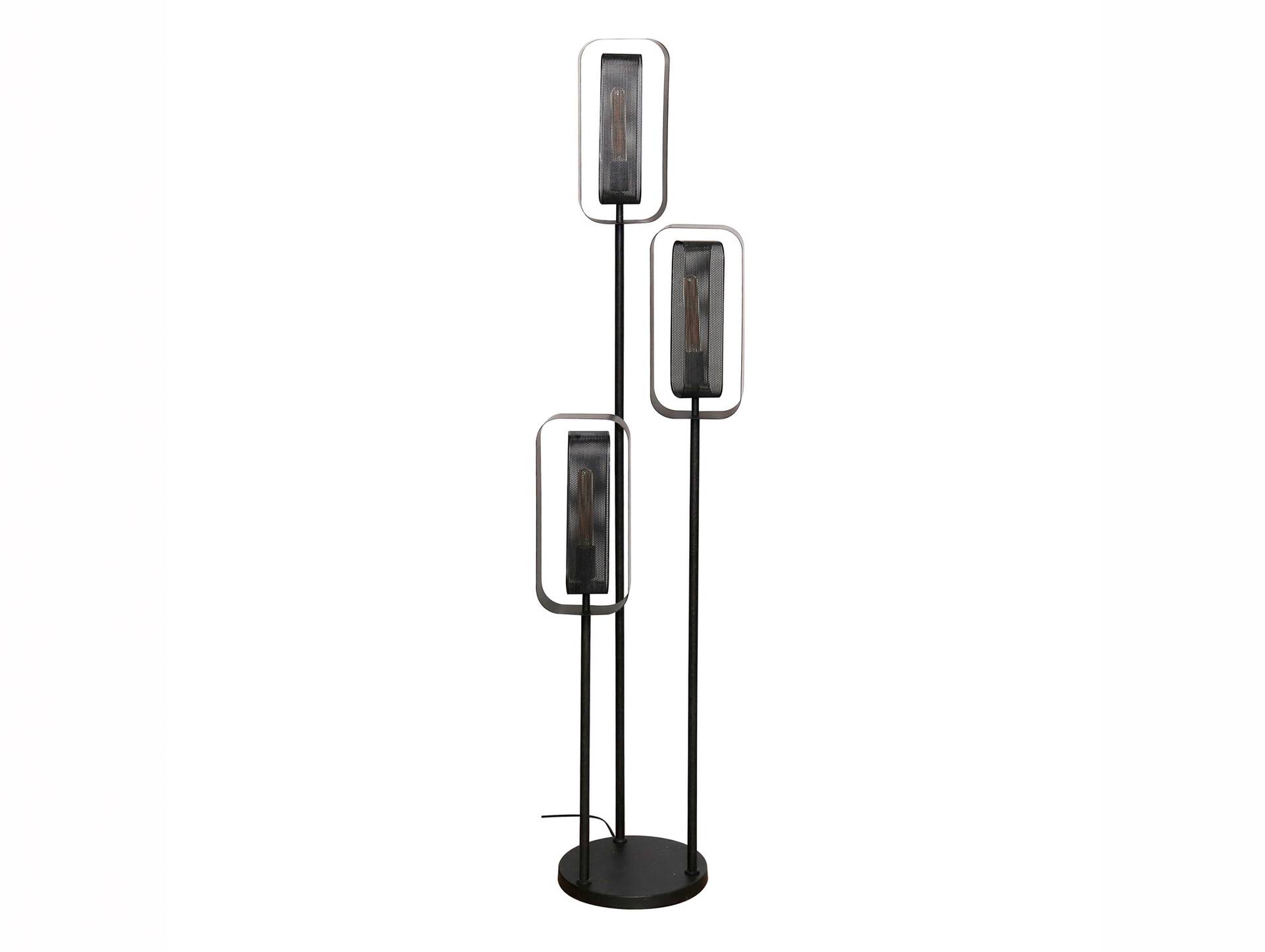 LIORA Stehlampe, 3-flammig, Material Metall, schwarz 