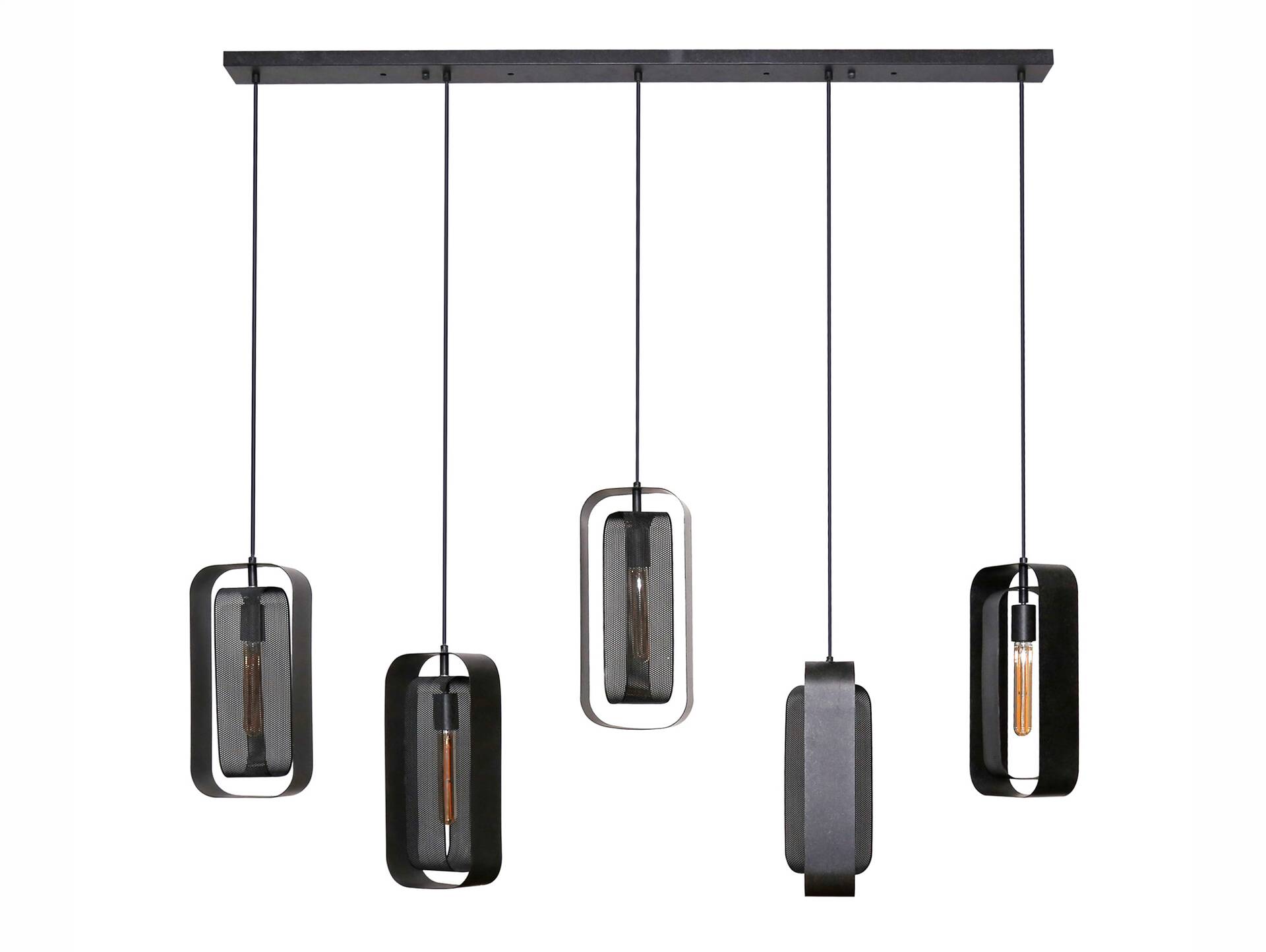 LIORA Hängelampe, 5-flammig, Material Metall, schwarz 