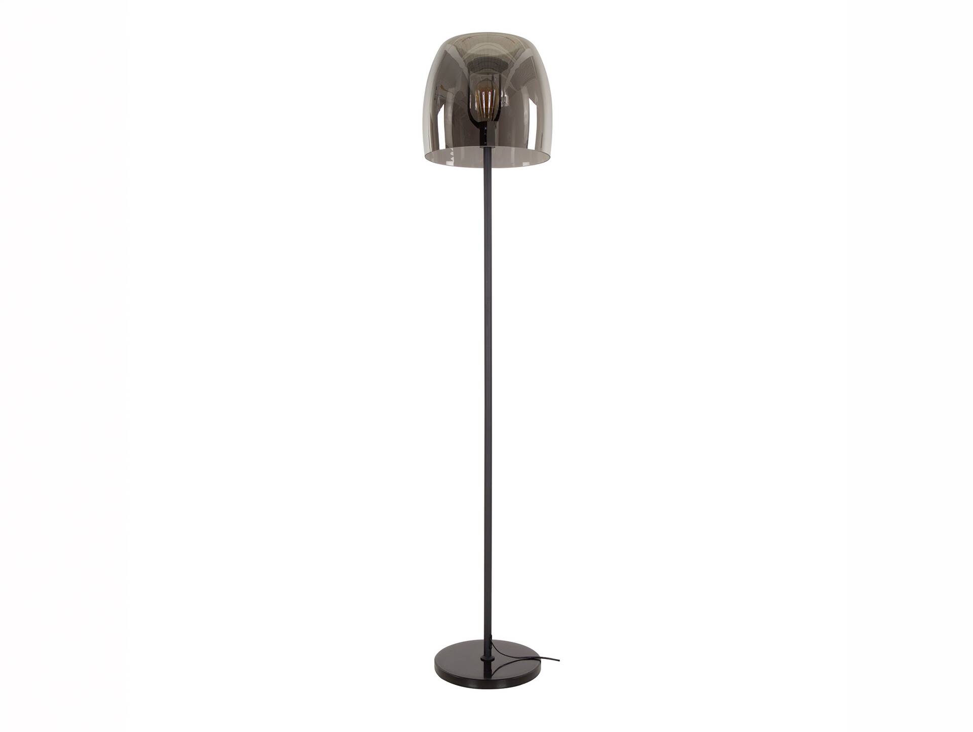 MIRAY Stehleuchte, 1-flammig, Material Metall/Rauchglas 