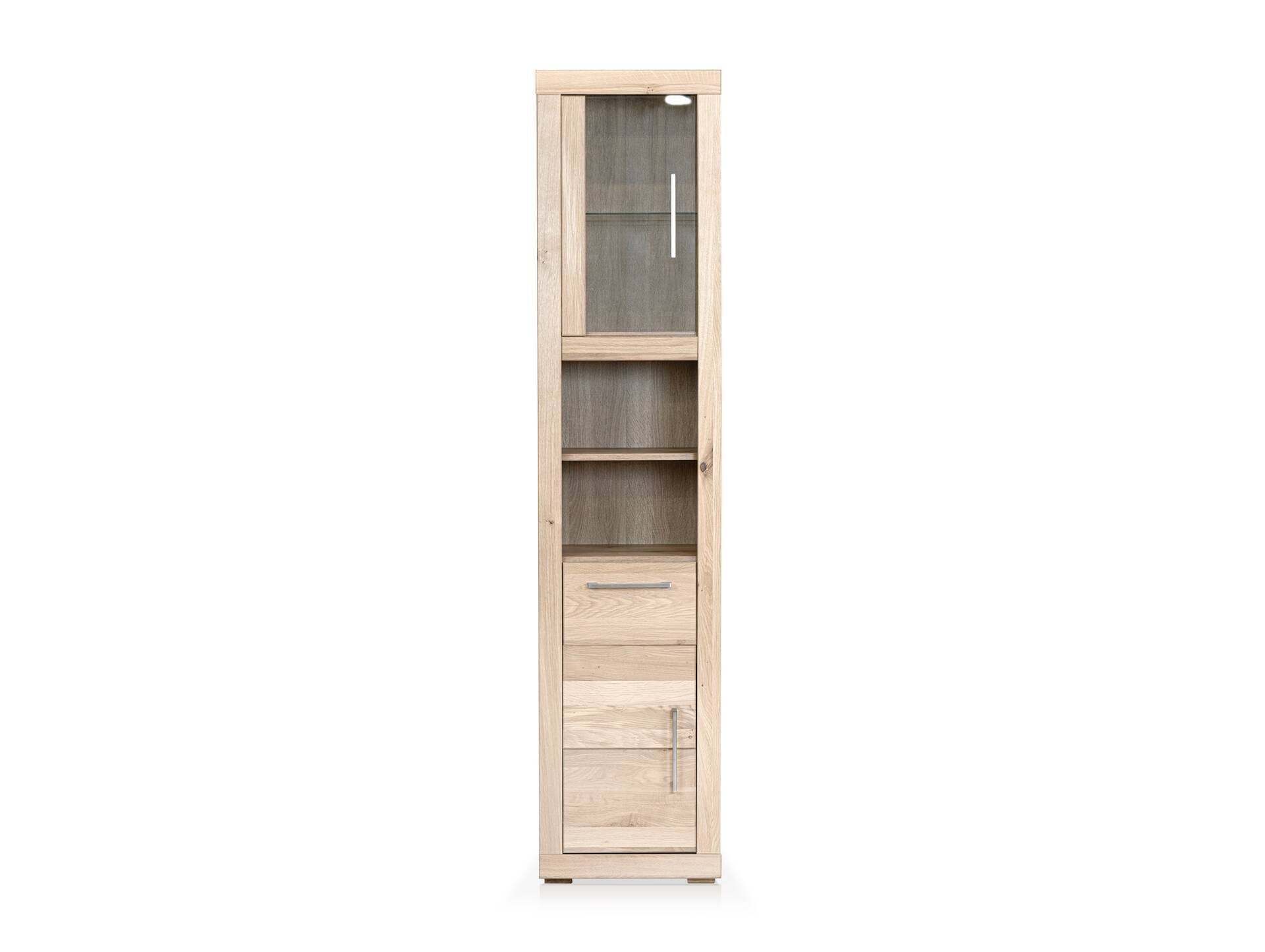 OZEANA Hochschrank I fürs Badezimmer, Material teilmassiv Eiche