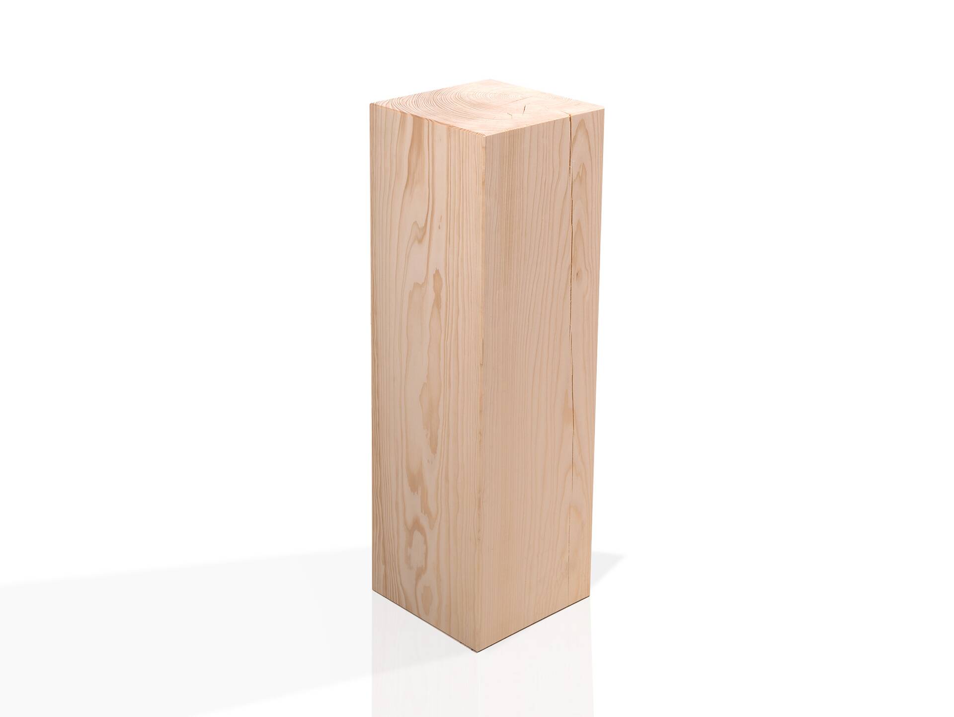 Blumensäule / Dekosäule, Material Massivholz, Fichte massiv natur | 25x25 cm | 60 cm