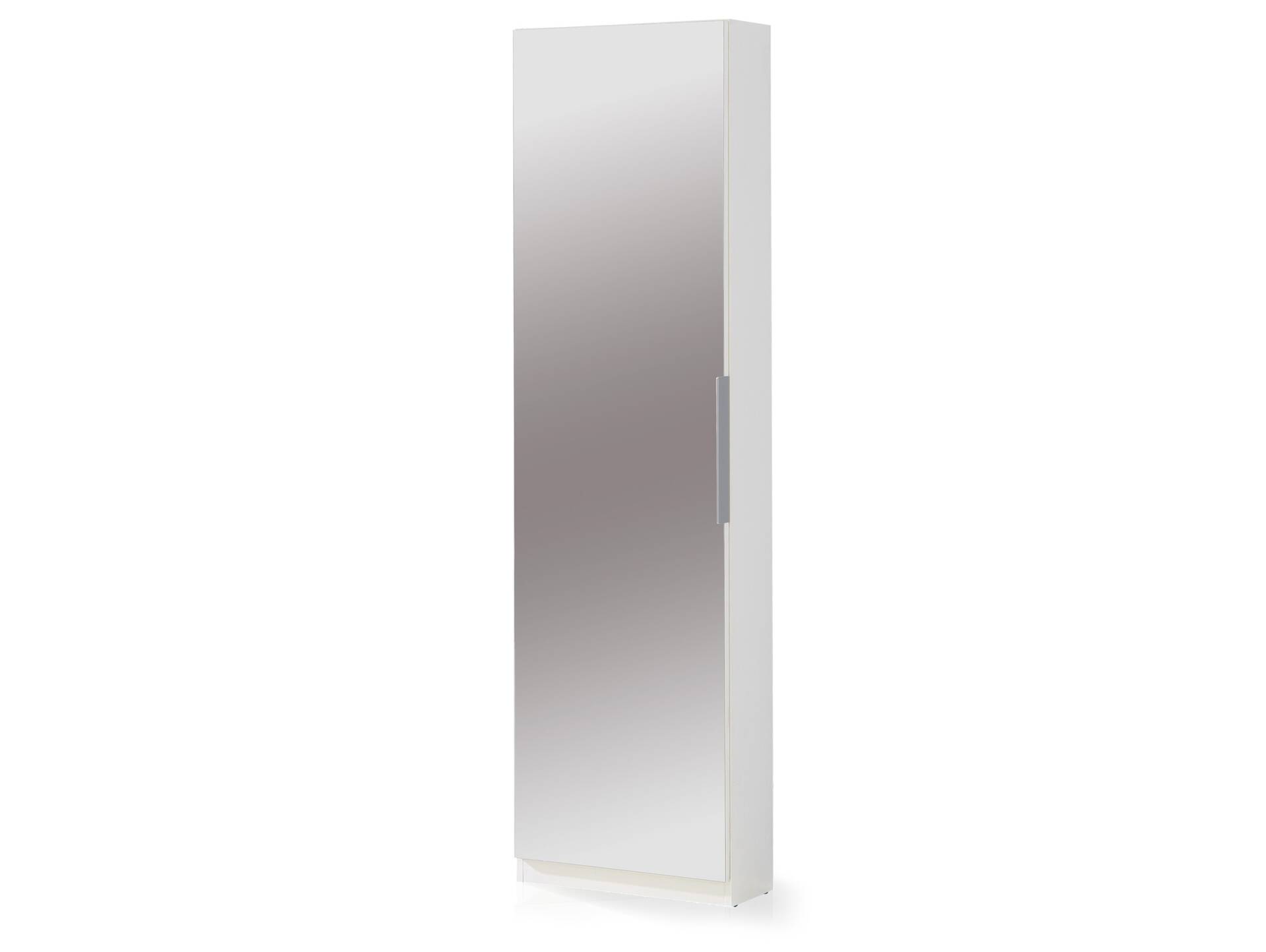 KAIRON Schuhschrank mit Spiegeltür, Material Dekorspanplatte Weiss