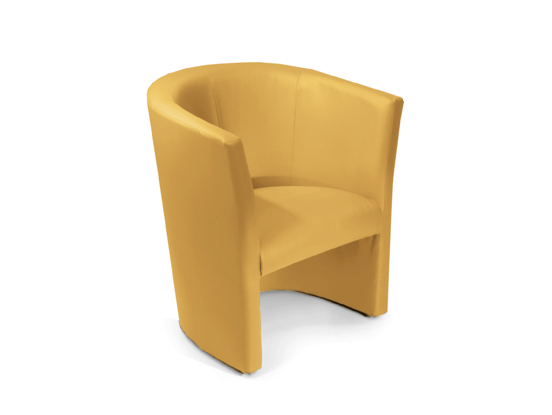 CHARLY Sessel / Cocktailsessel im Lederlook, Material Kunstleder gelb