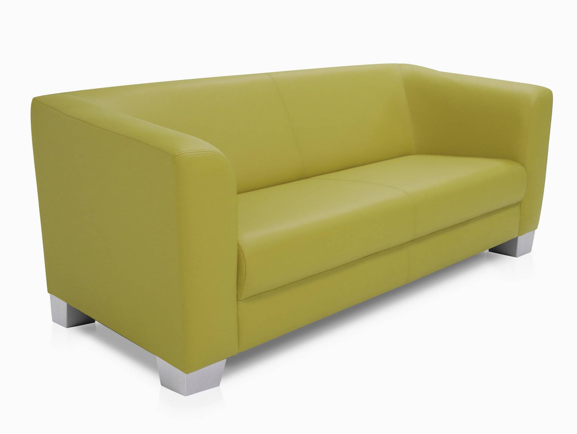 CHICAGO 3-Sitzer Sofa, Material Kunstleder grün