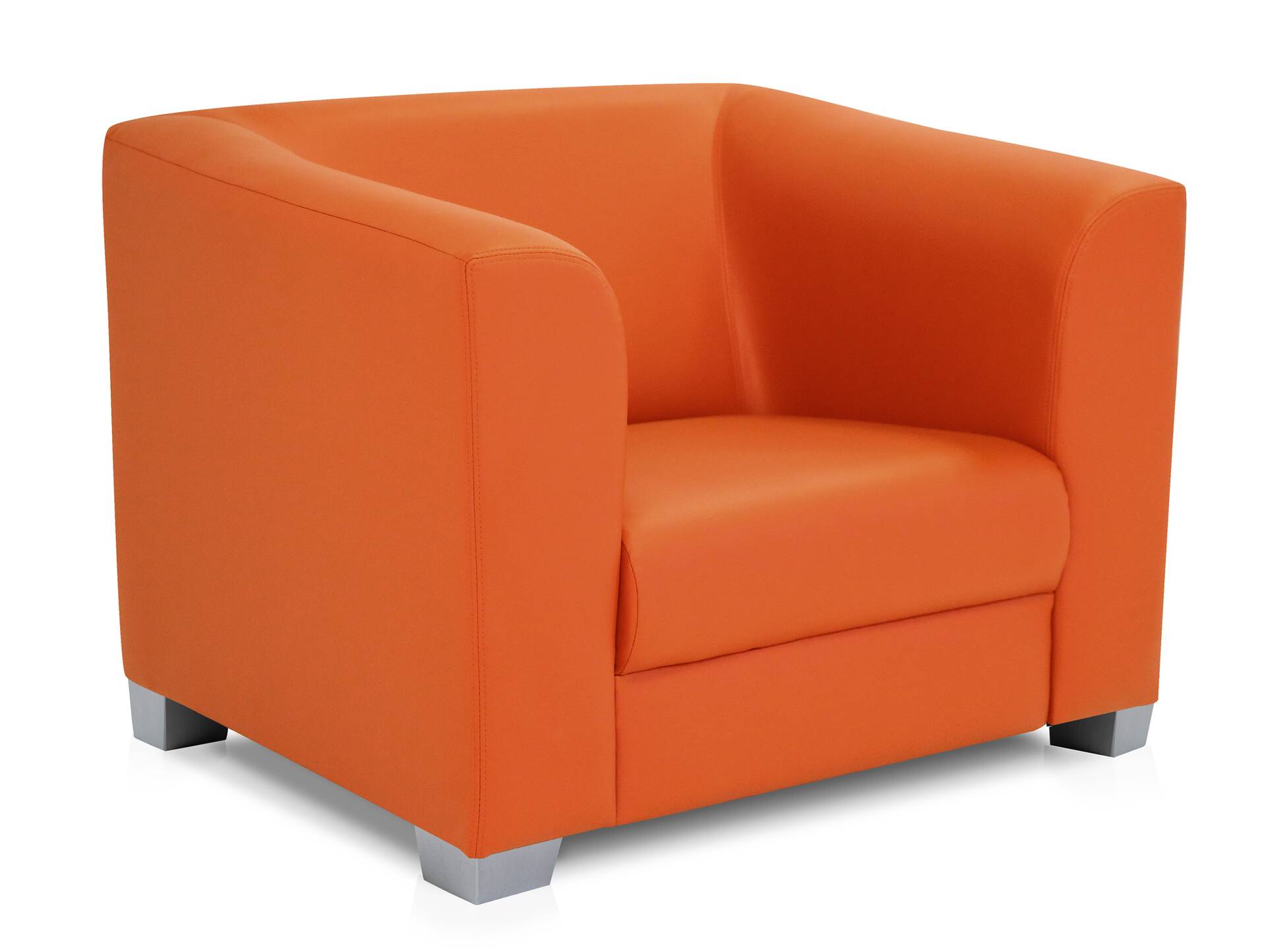 CHICAGO Sessel/Cocktailsessel, Material Kunstleder orange