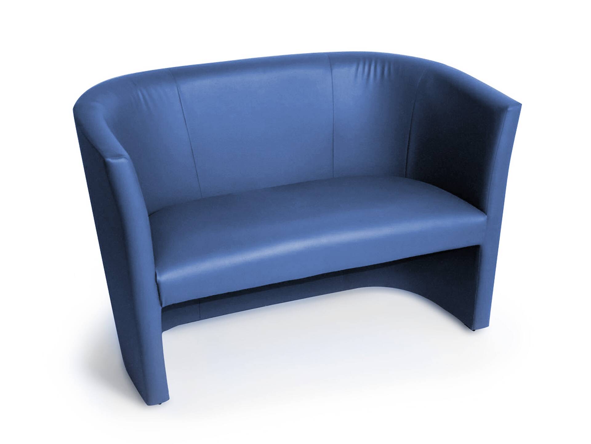 CHARLY DUO Cocktailsessel Material blau Kunstleder Sessel, 
