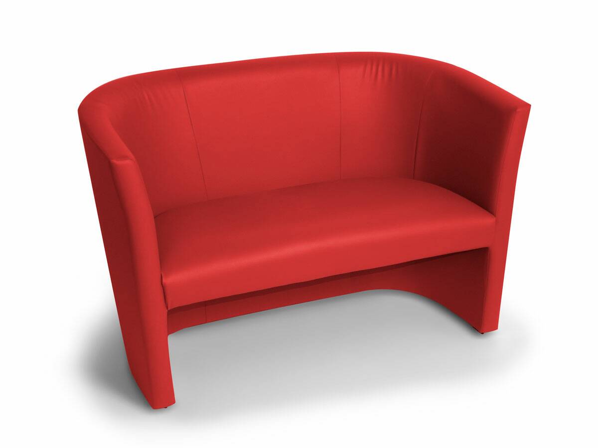 CHARLY DUO Cocktailsessel / Sessel, Material Kunstleder rot