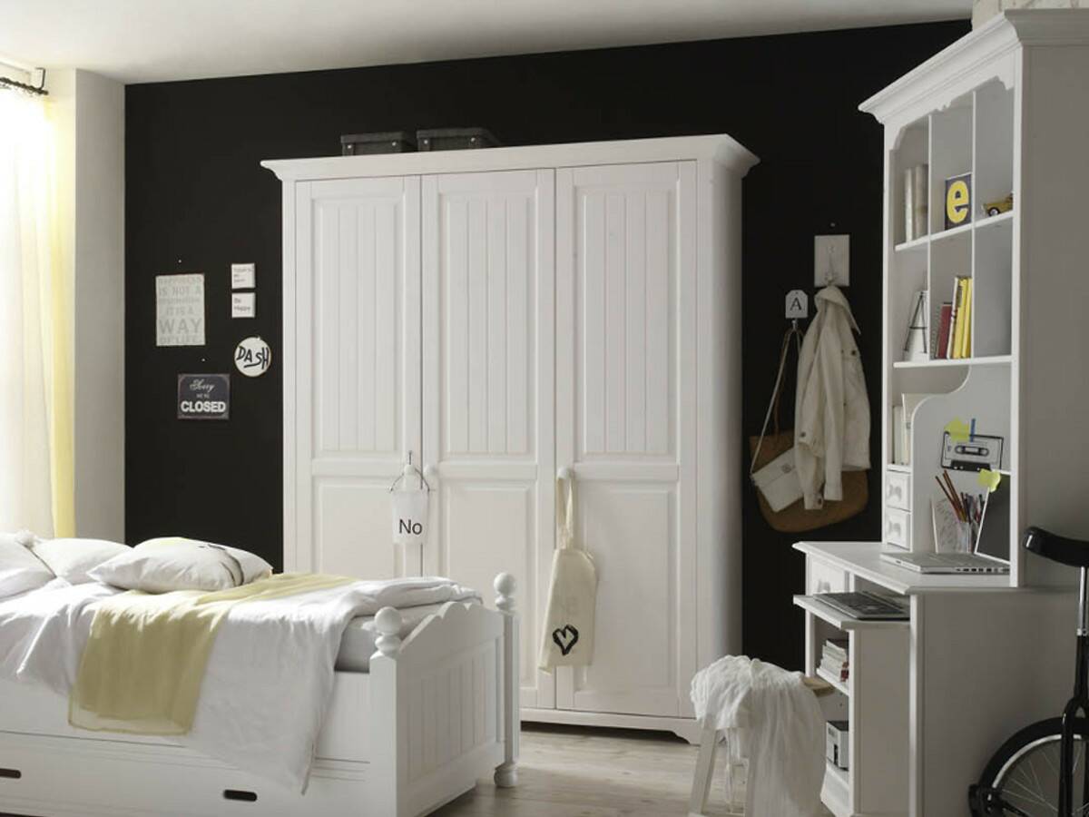 CINDERELLA PREMIUM Kleiderschrank Kiefer weiss 