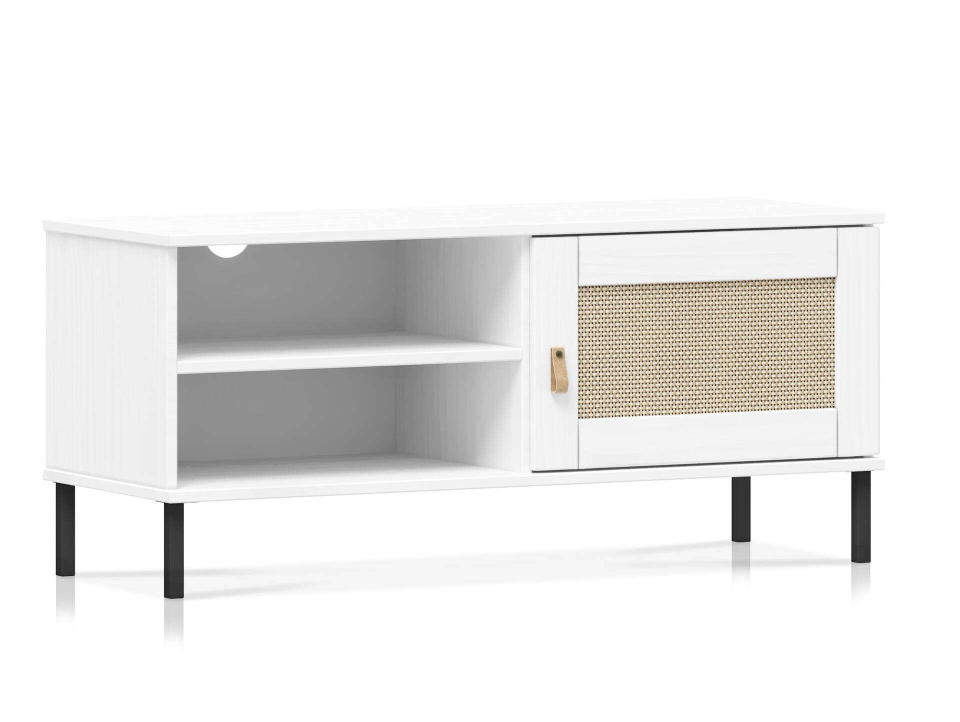 CINOY TV-Board I, Material Massivholz, Kiefer lackiert weiss