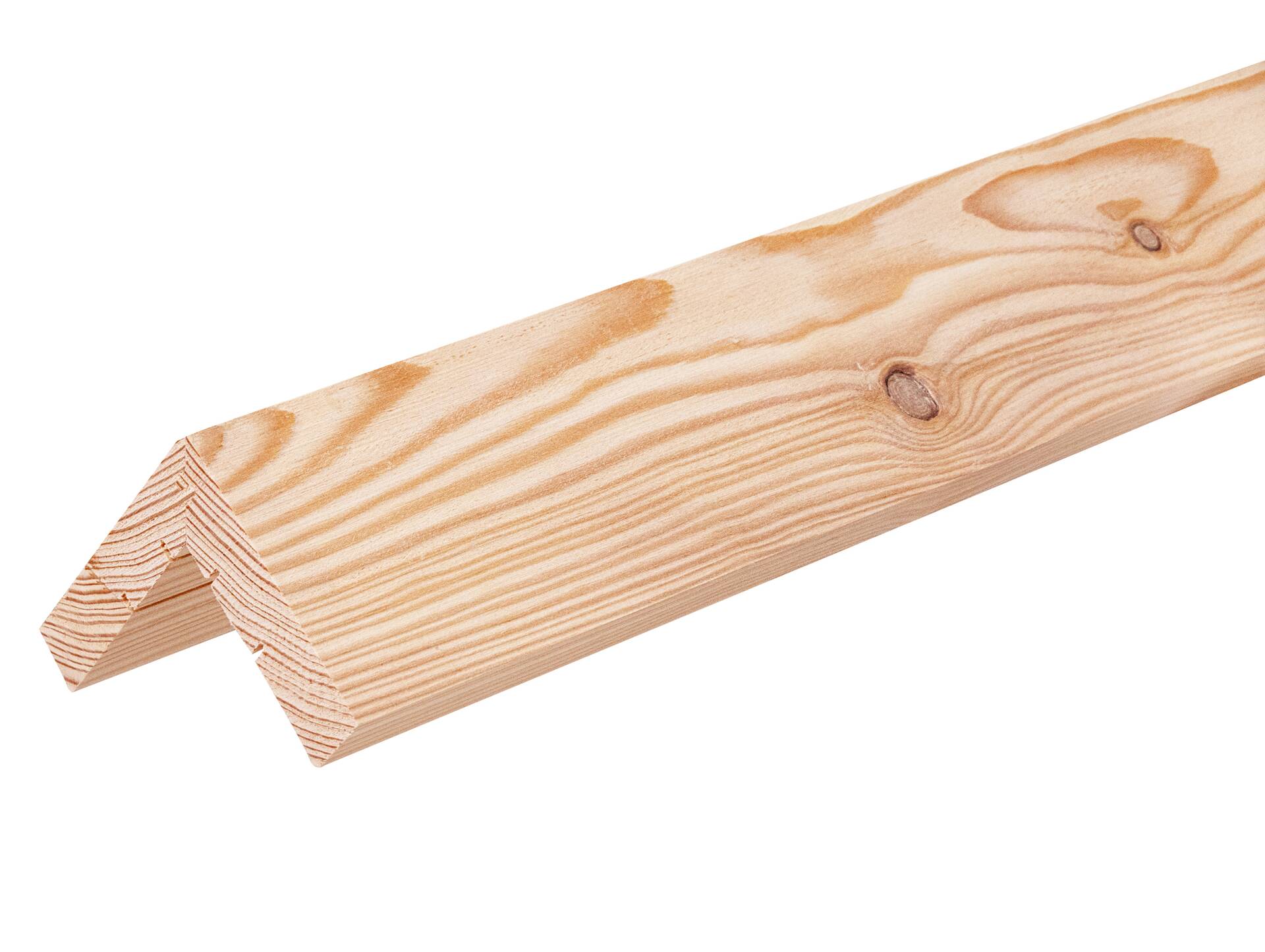 L-Abschlussleiste, Lärche natur gebürstet 70 x 70 mm | 2 Meter