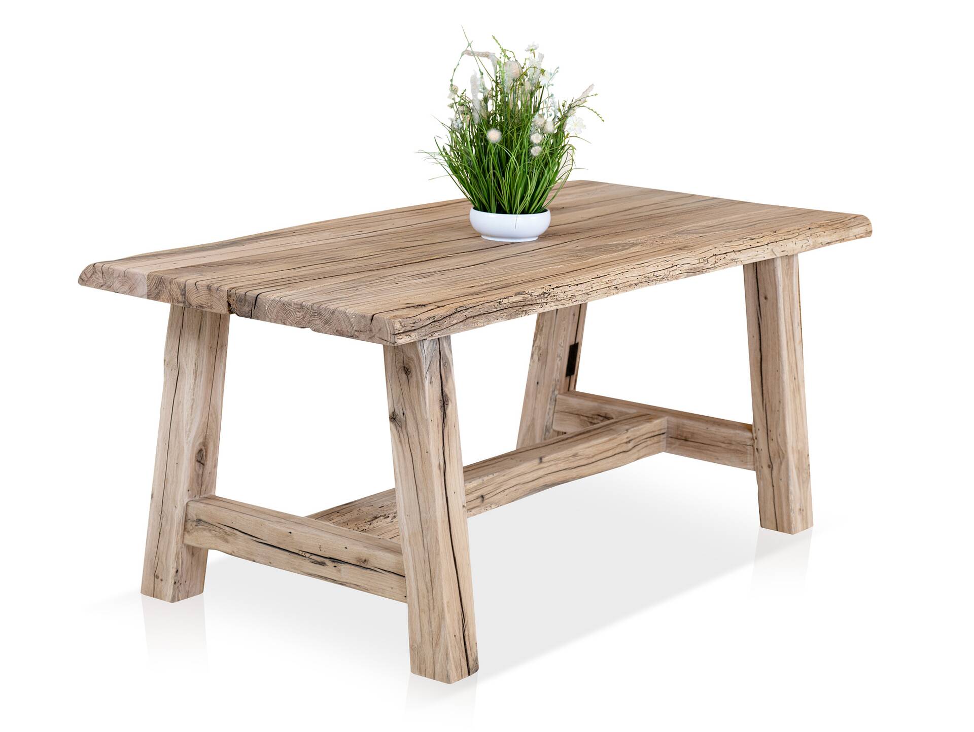 RITTERTAFEL Esstisch, Material Massivholz, 200x100 cm Altholz natur 