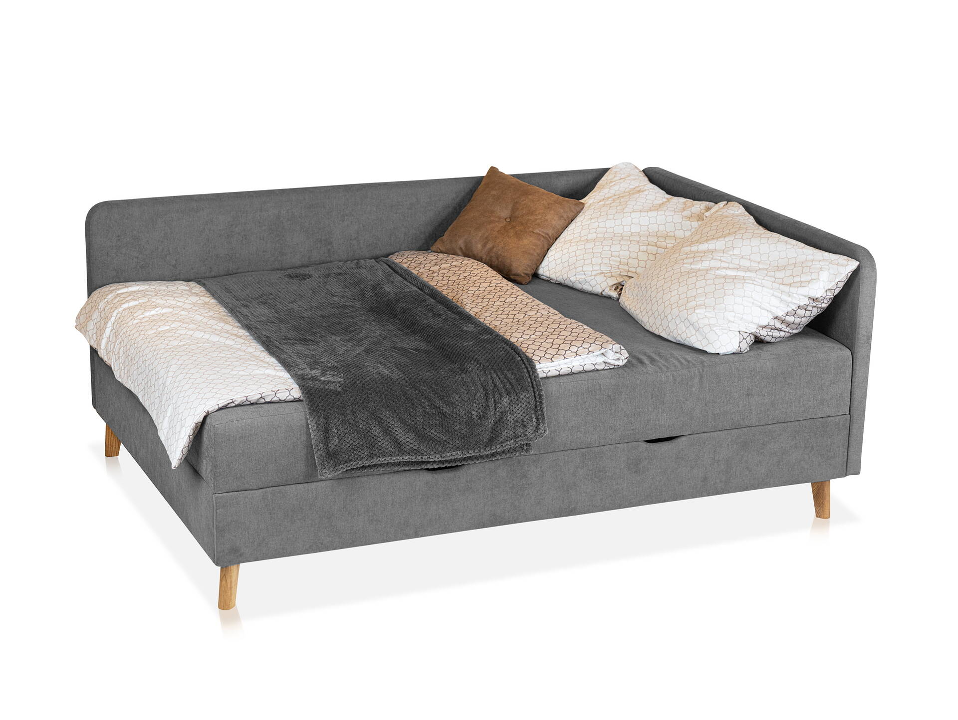 AMELY Sofabett/Schlafsofa, Material Stoff 90 cm