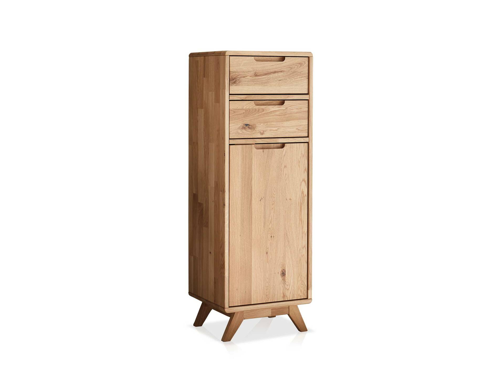 LEONARD Midi-Schrank I, Material Massivholz, Wildeiche geölt 