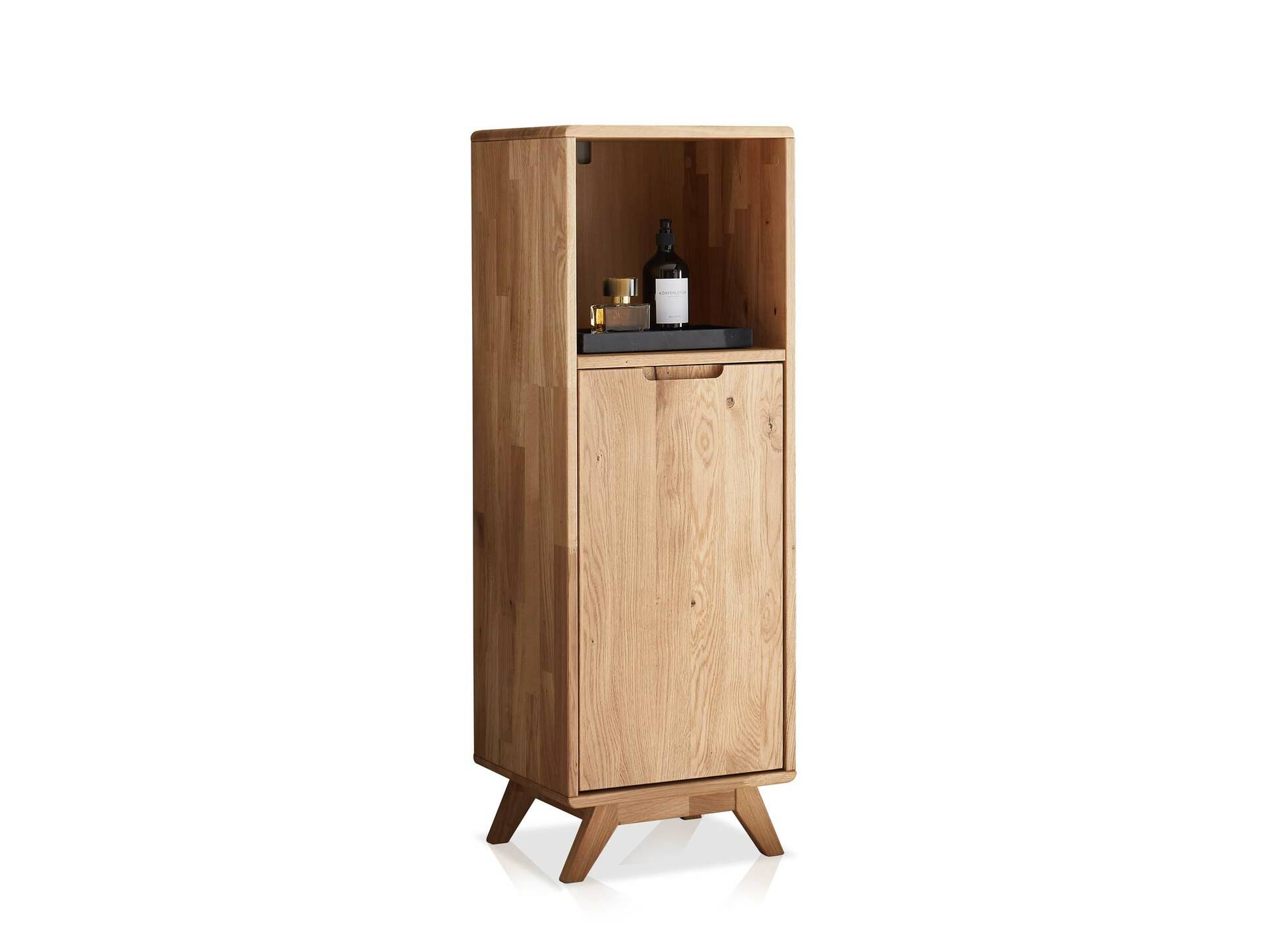 LEONARD Midi-Schrank II, Material Massivholz, Wildeiche geölt 