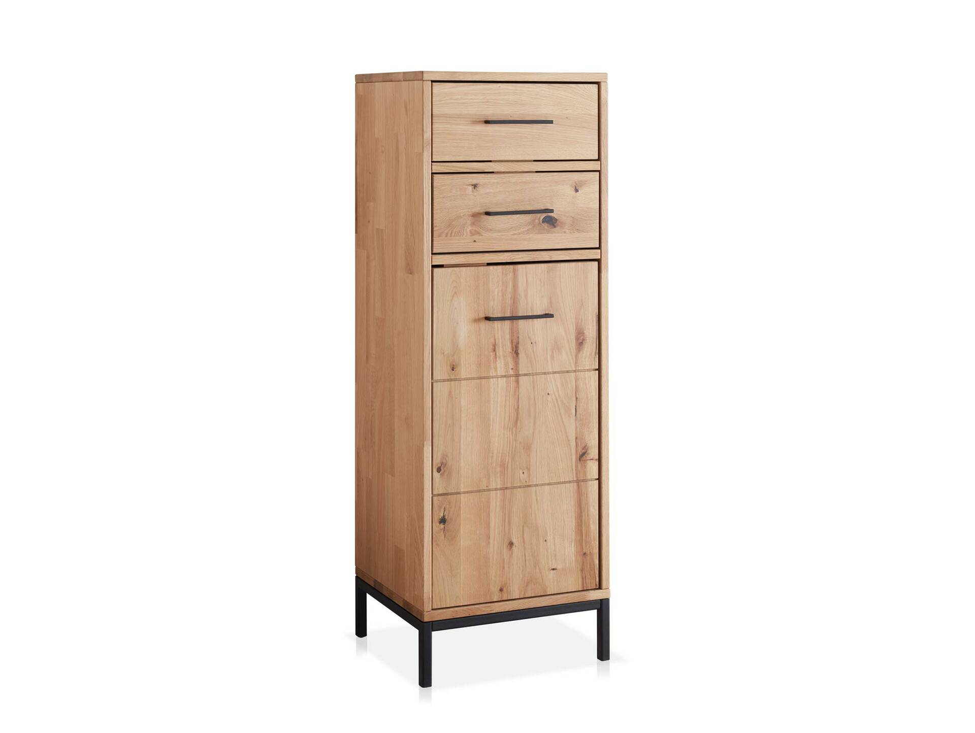 BOLTON Midi-Schrank I, Material Massivholz, Wildeiche geölt 
