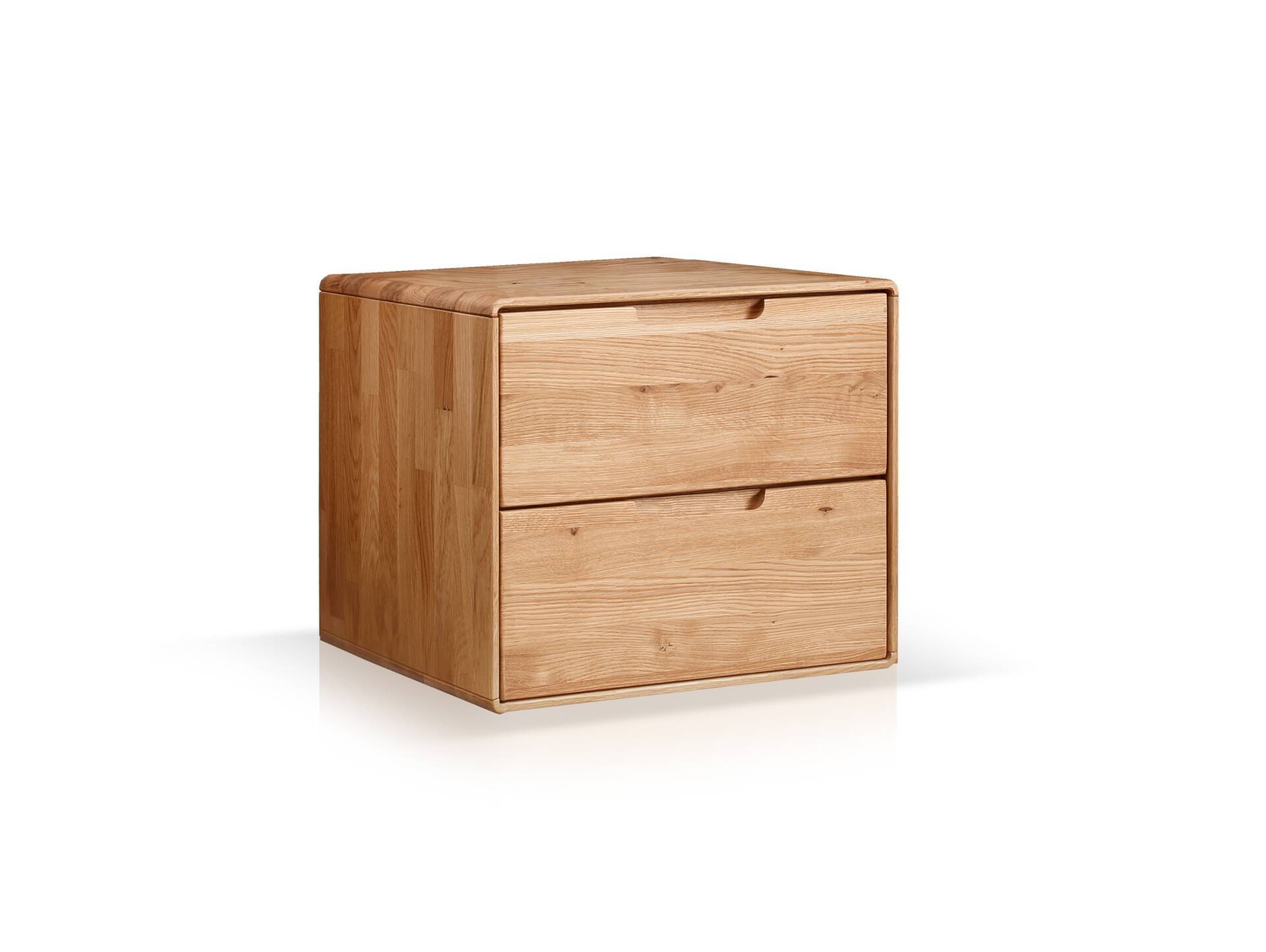 ANDINO Nachtkommode I, Material Massivholz, Wildeiche geölt 