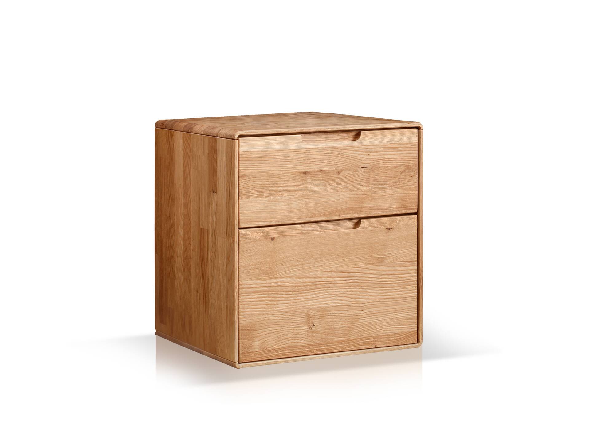 ANDINO Nachtkommode II, Material Massivholz, Wildeiche geölt 