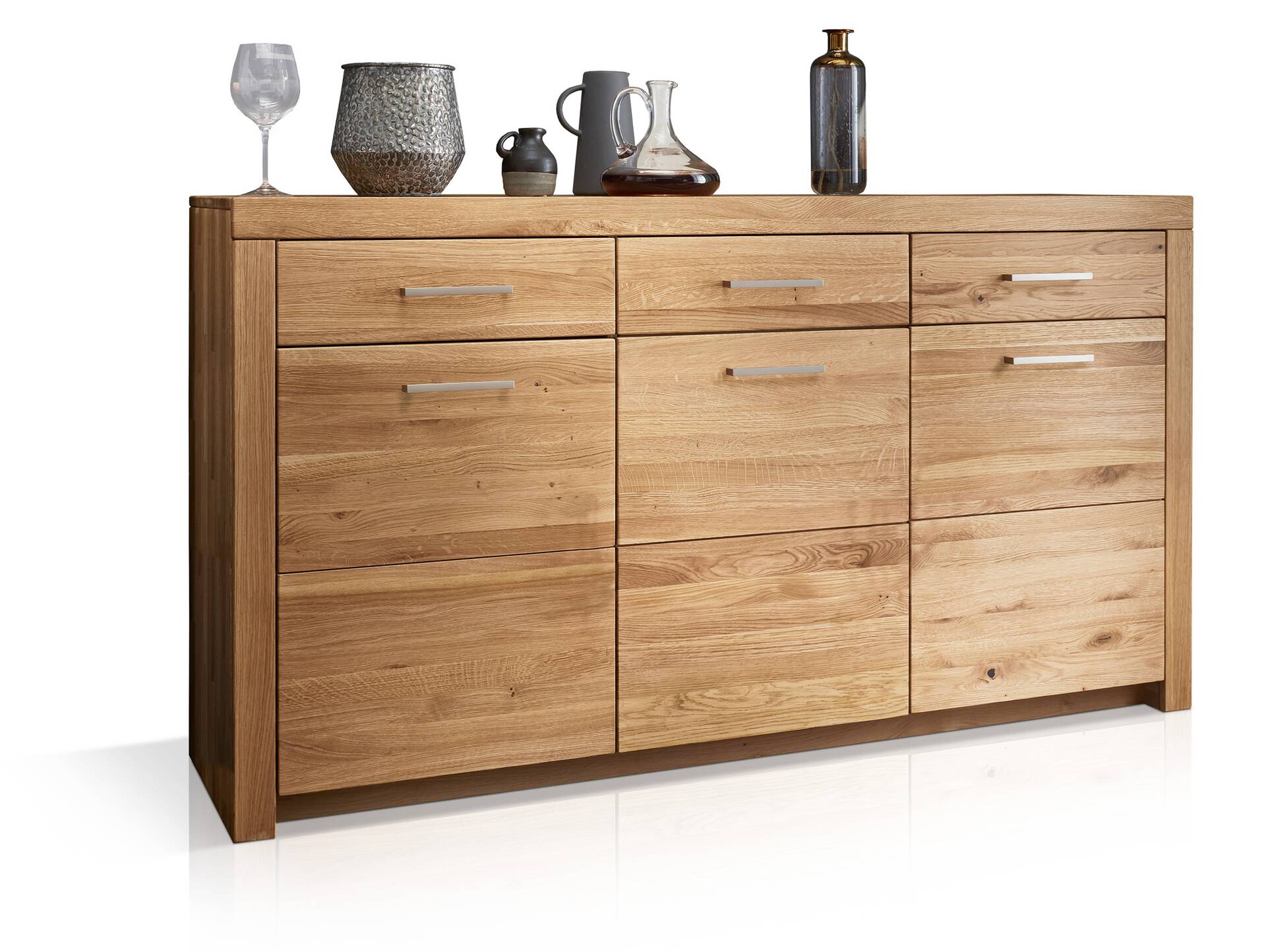 KAMILLA Sideboard II, Material Massivholz, Wildeiche geölt 