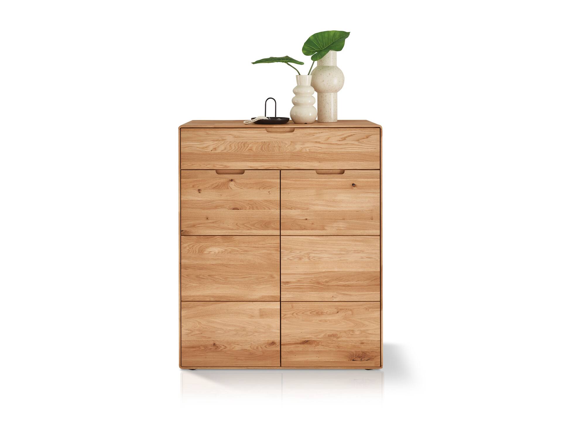 ANDINO Schuhschrank, Material Massviholz, Wildeiche geölt 