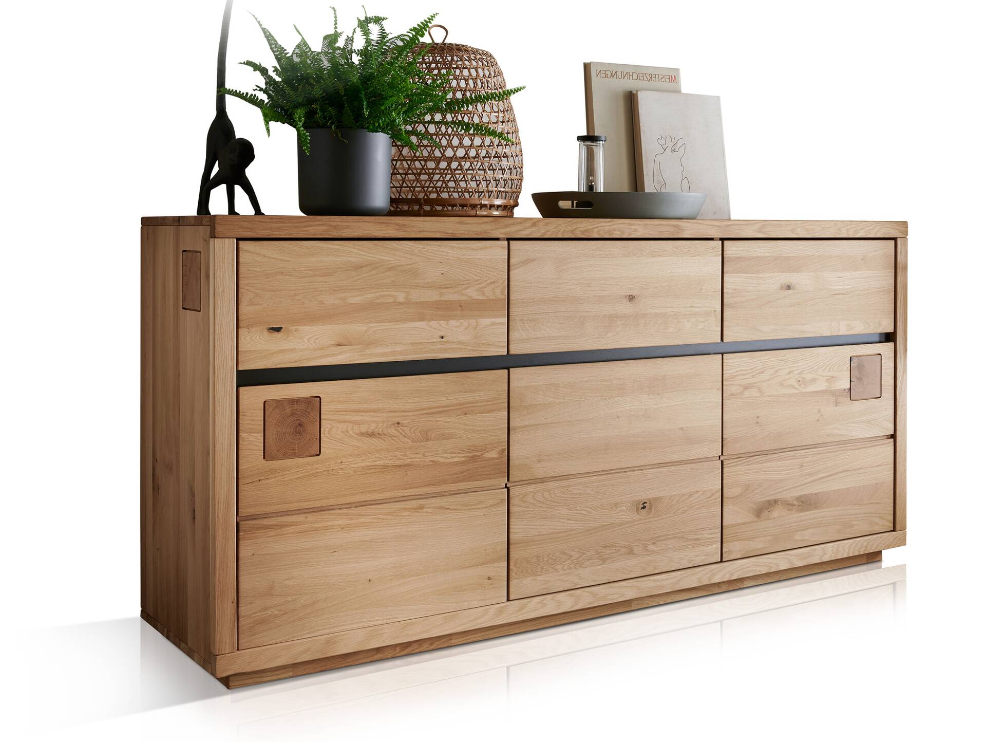 CALDERA Sideboard II, Material Massivholz, Wildeiche geölt 