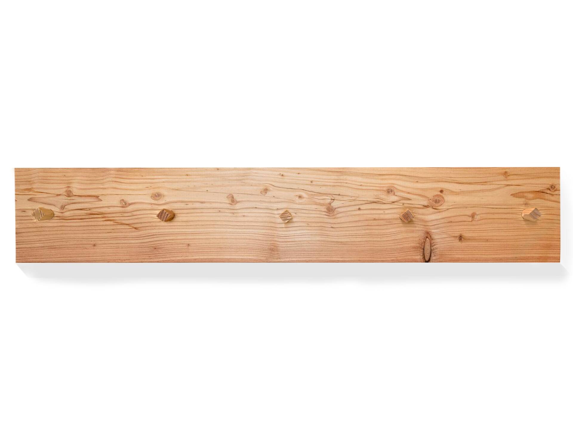 Garderobenpaneel, Material Massivholz, Lärche natur 90 cm | gebürstet unbehandelt