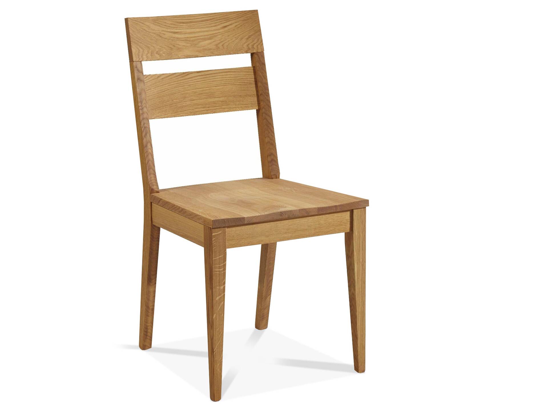 HILKO Esstischstuhl, Material Massivholz, Eiche lackiert